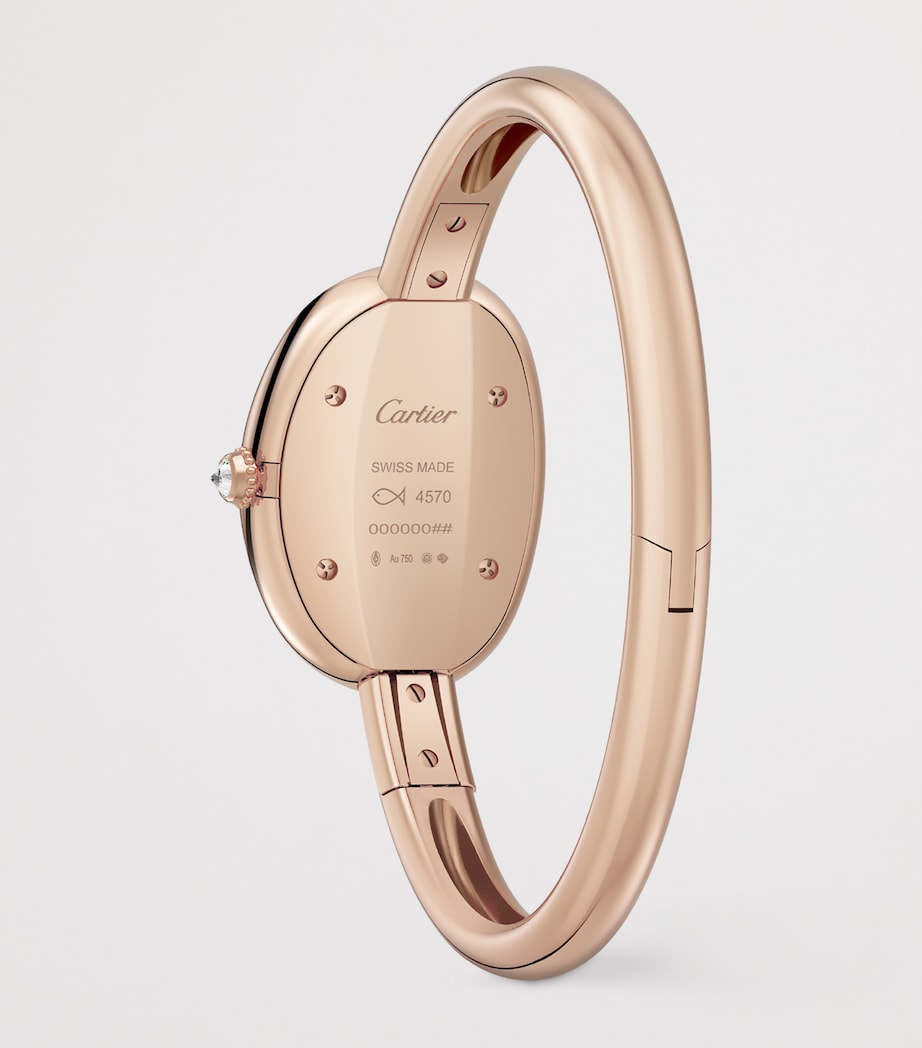 Cartier Small Rose Gold and Diamond Baignoire de Cartier Watch 23.1mm (Size 16) Rose Gold Image 4