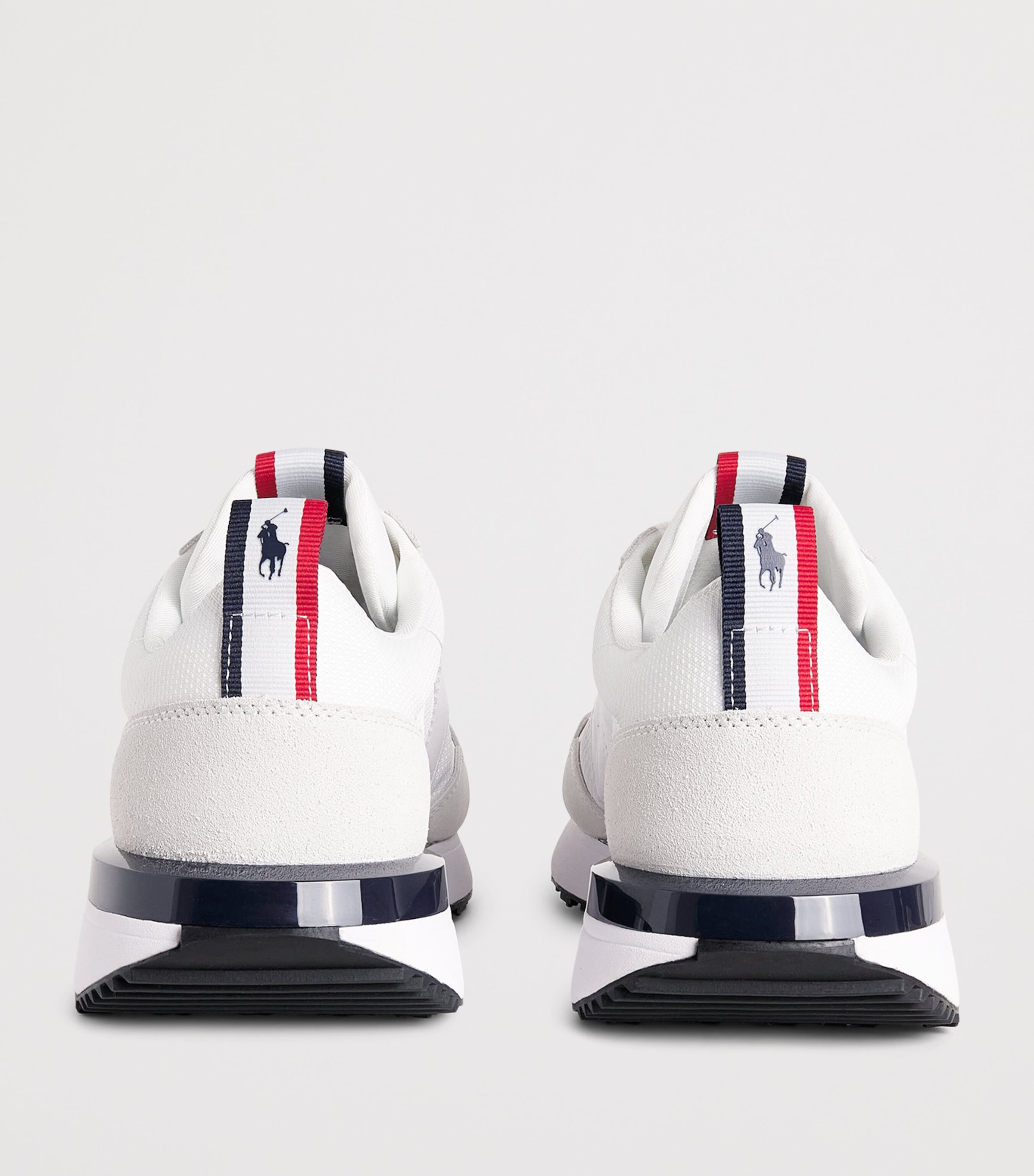 Polo Ralph Lauren Leather-Blend Train 89 Sneakers White/navy/red Image 5