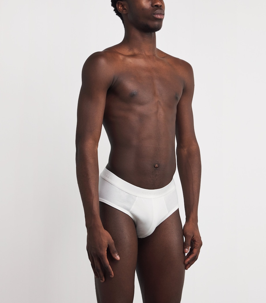 Sea Island Cotton Briefs WHITE Image 2
