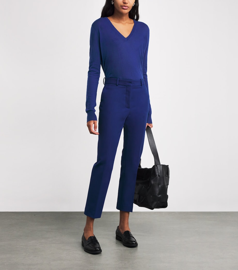 Cashmere Cashair Sweater COBALT Image 2