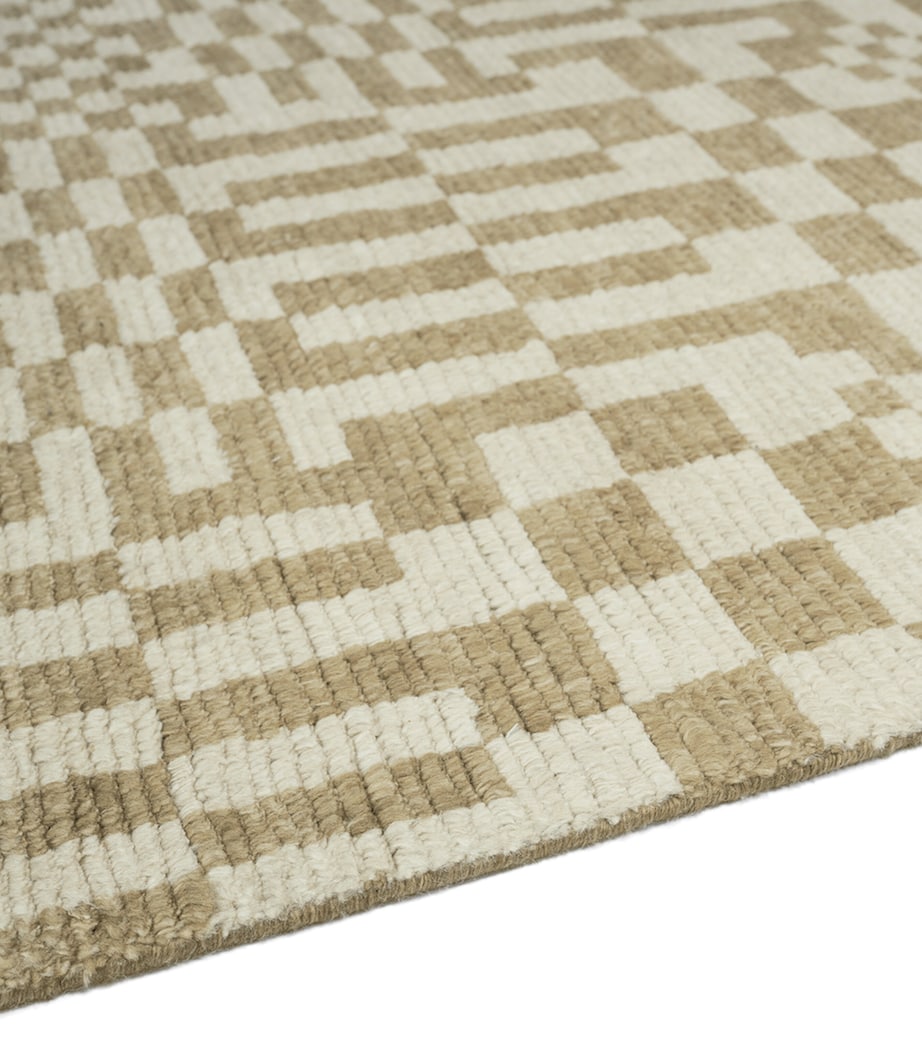 The Rug Company x Paul Smith Wool Axis Sand Runner (300cm x 85cm) Beige Image 5