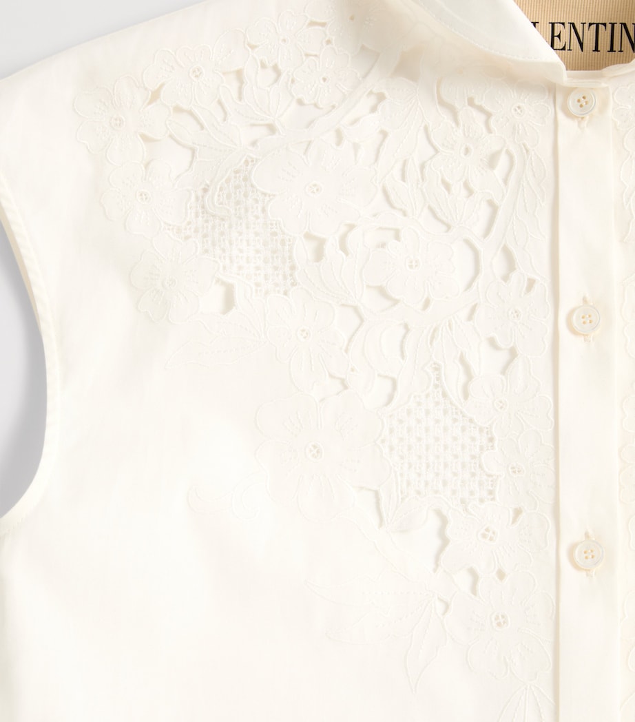 Valentino Womens Cotton Lace Shirt Image 8