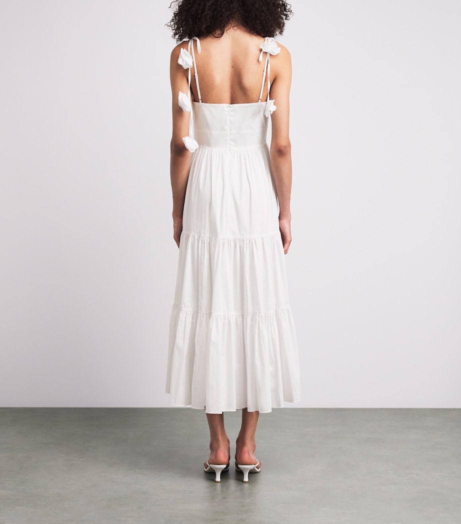 cinq a sept white dress Cascade Bugle Micky Mini 75% cotton/24% polyester/1% elastane Cinq Sept Emily Dress