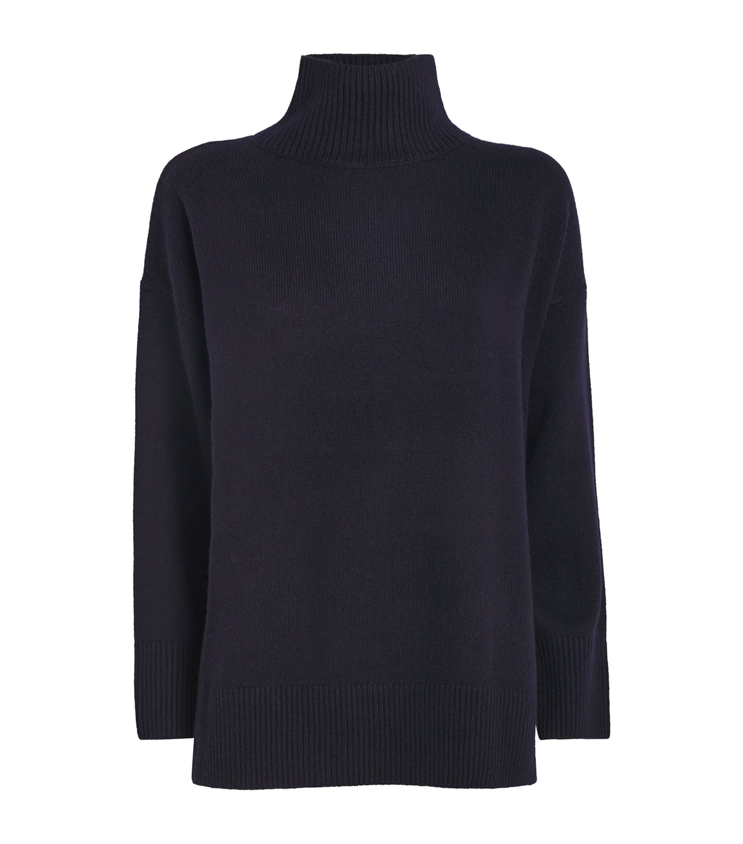 VINCE WOOL-CASHMERE HIGH-NECK SWEATER 