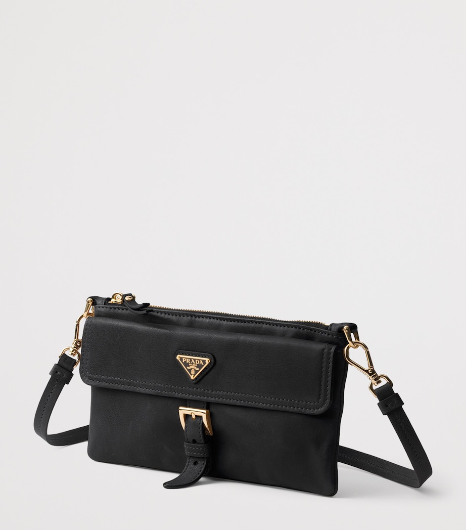 Prada Leather Wallet Black Image 2