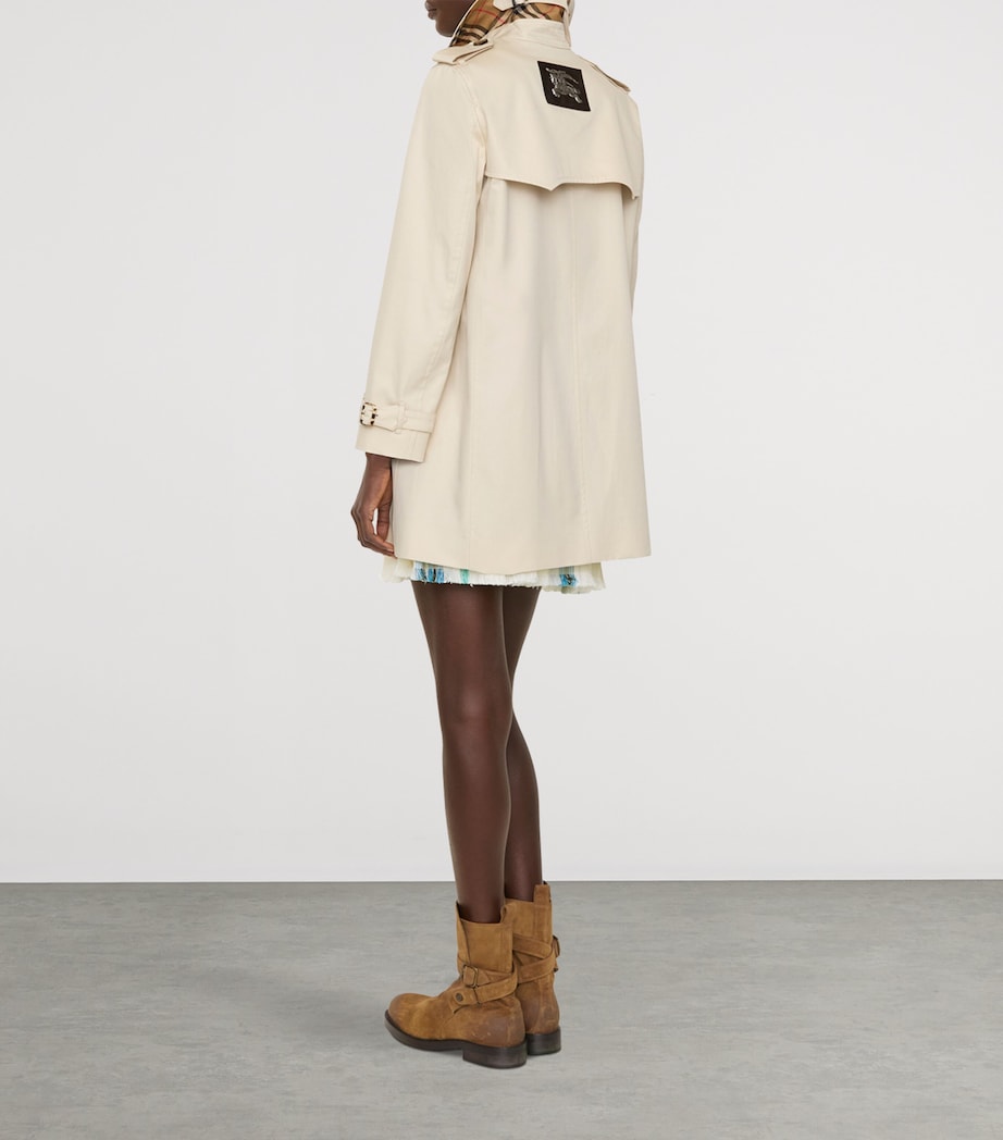 Burberry Womens Cotton Summerside Trench Coat Stone Beige Image 4