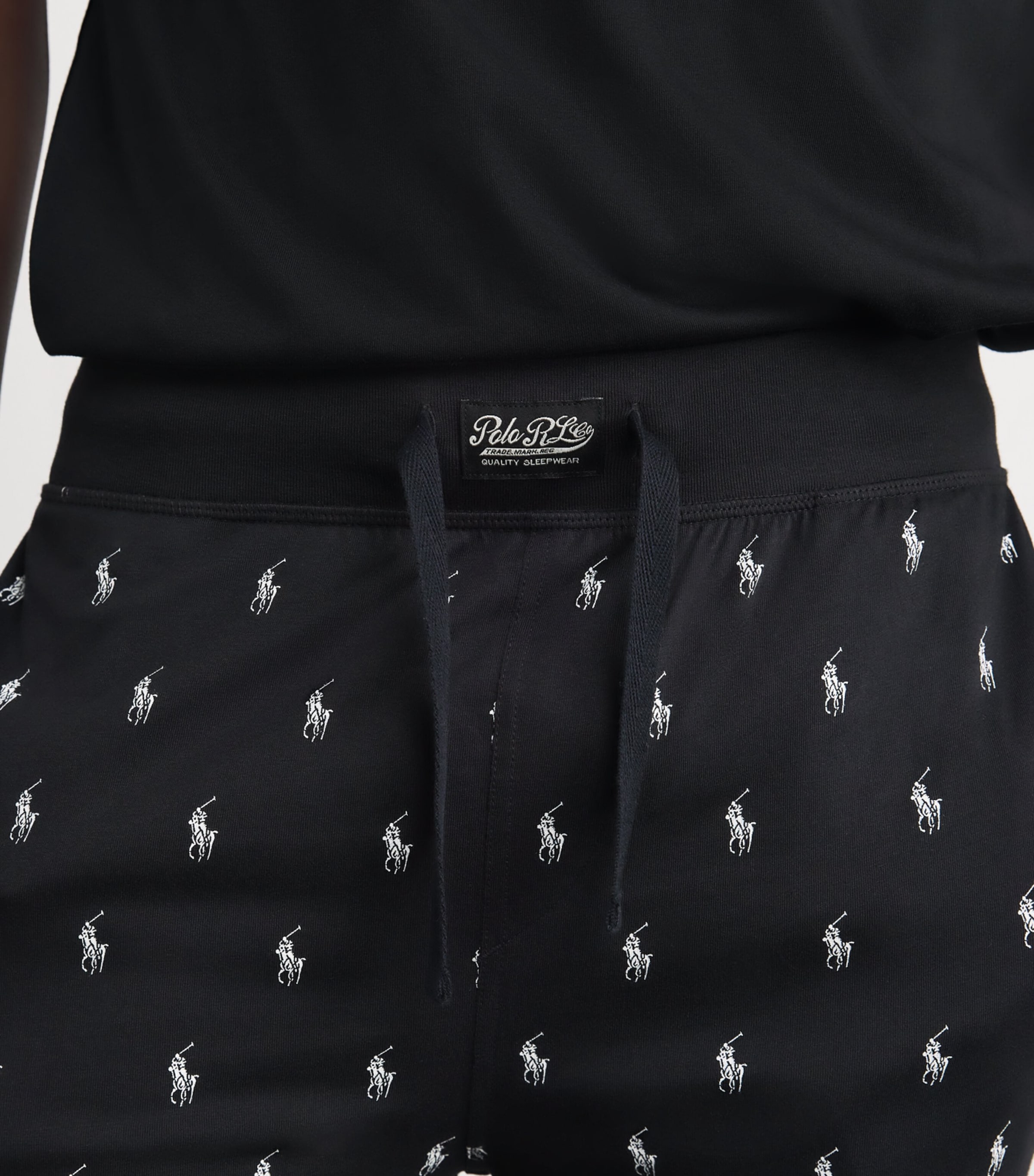 Cotton Polo Pony Pyjama Trousers POLO BLACK AOPP Image 4