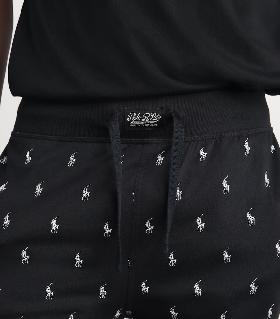 Cotton Polo Pony Pyjama Trousers POLO BLACK AOPP Image 4