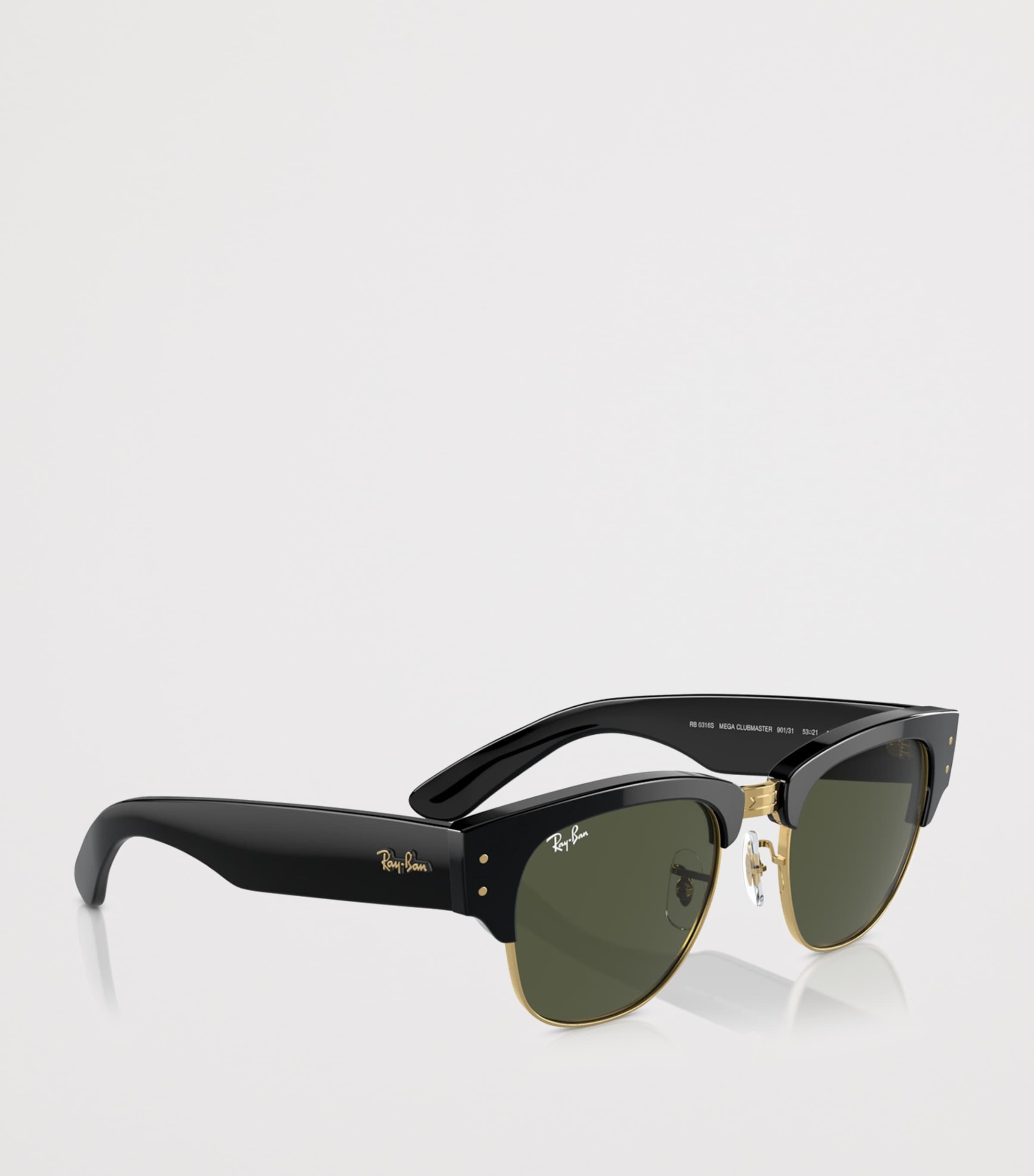 Ray-Ban Mega Clubmaster Square Sunglasses Black Image 6