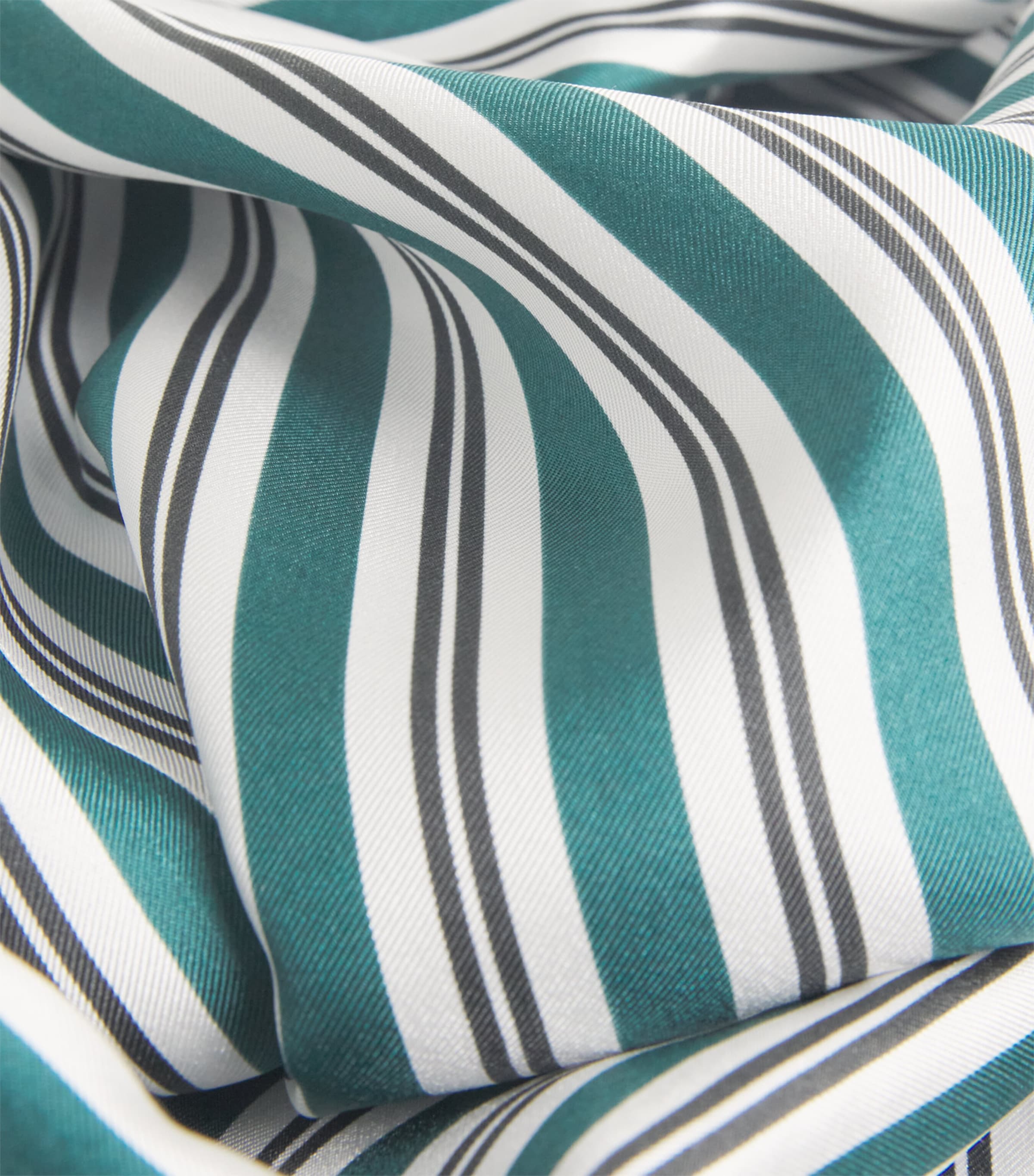 Silk Wide-Fit Trousers DARK GREEN Image 5