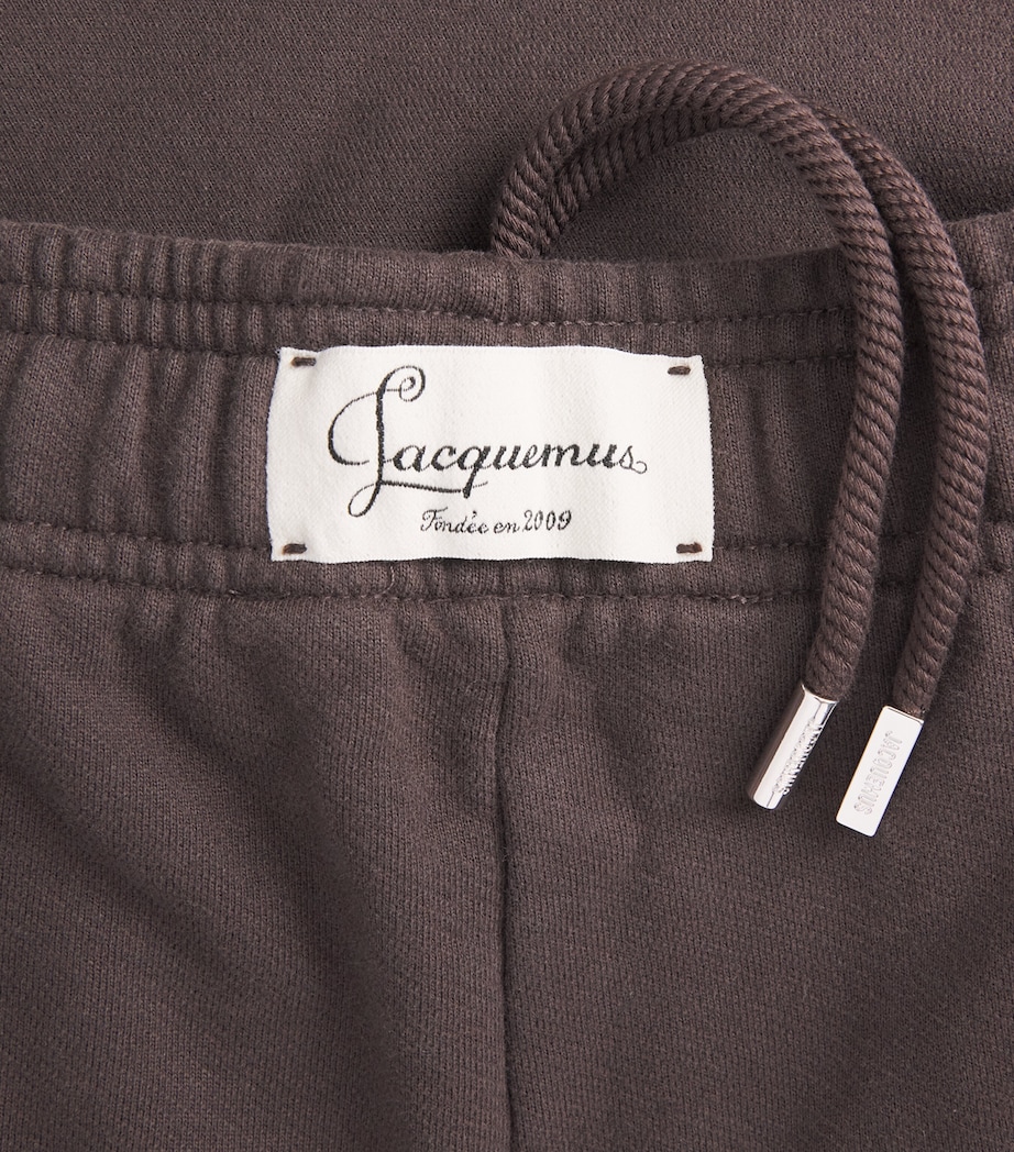 Jacquemus Mens Cotton Corso Sweatpants Dark Brown Image 6