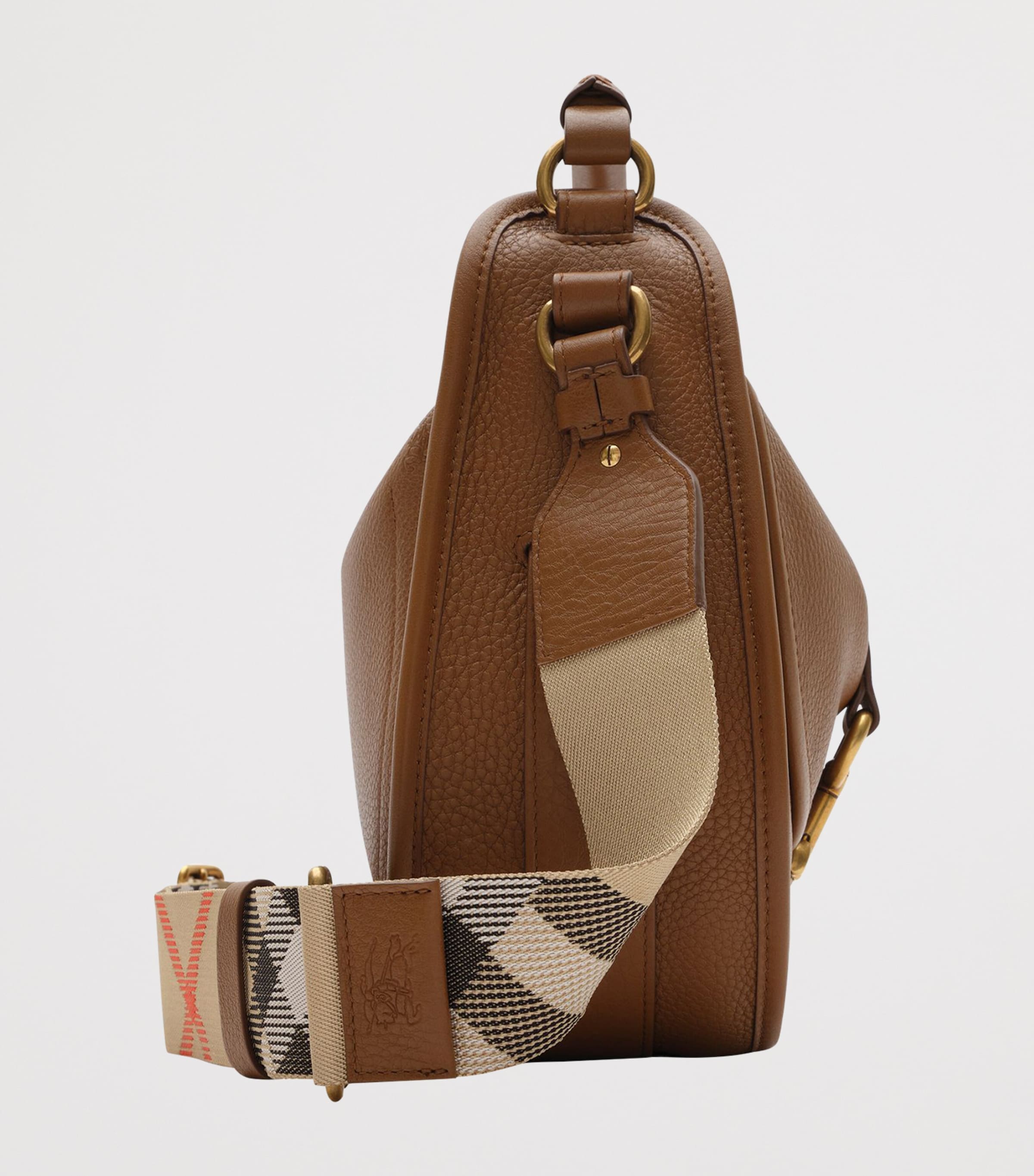 Burberry Small Calfskin B Clip Messenger Bag Hazel Image 3