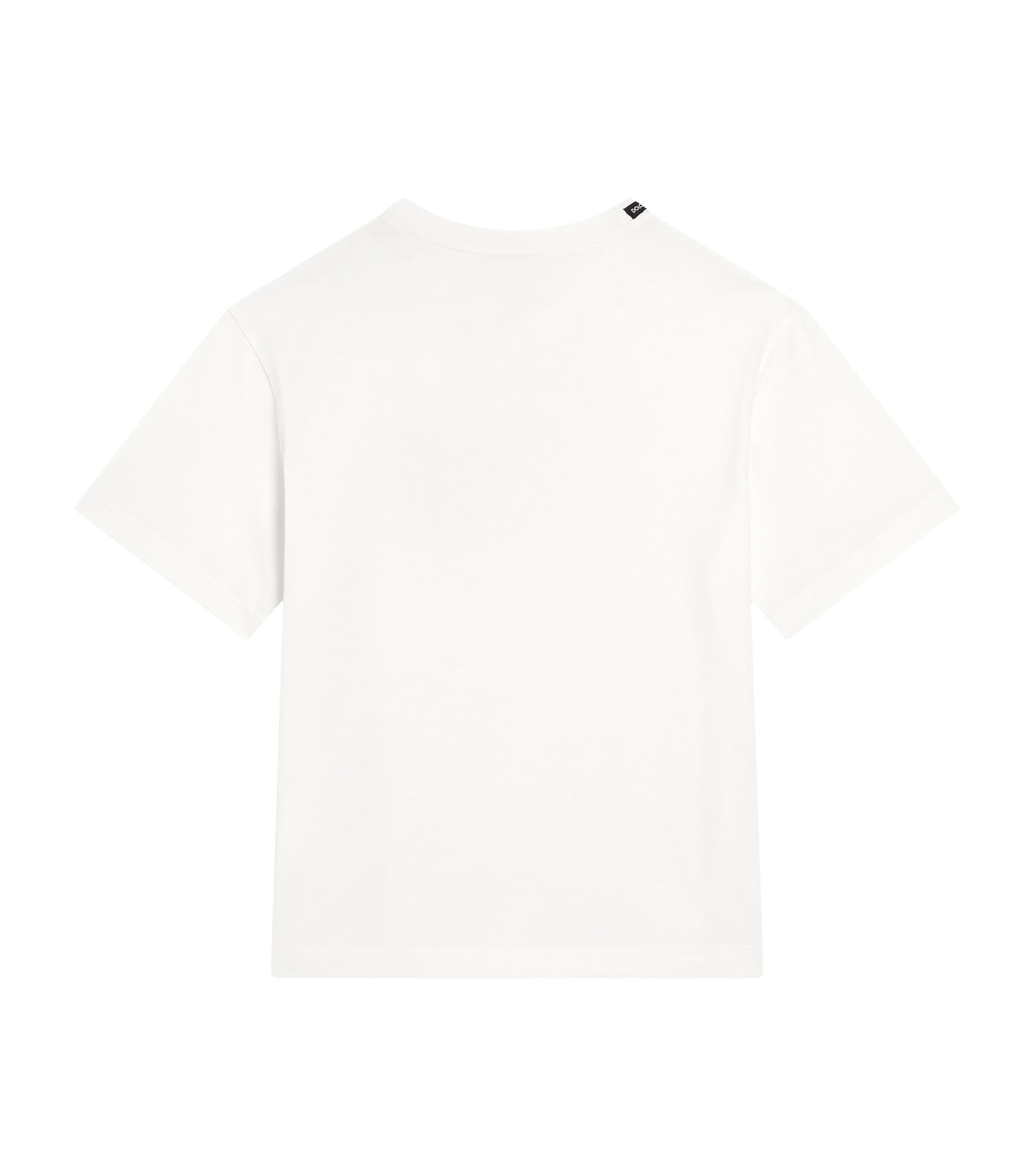 Cotton Logo T-Shirt (8-12+ Years) W0111-WHITE Image 2