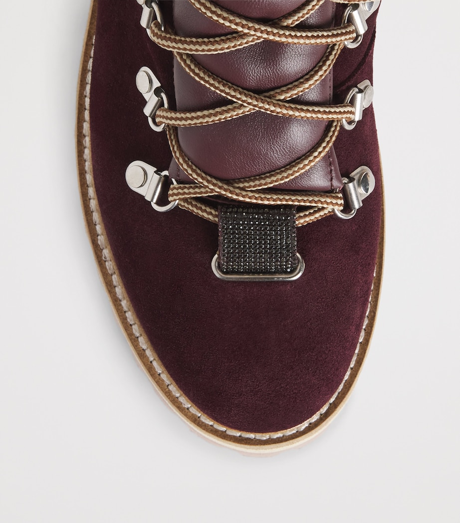 Suede Lace-Up Ankle Boots MOSTO Image 5