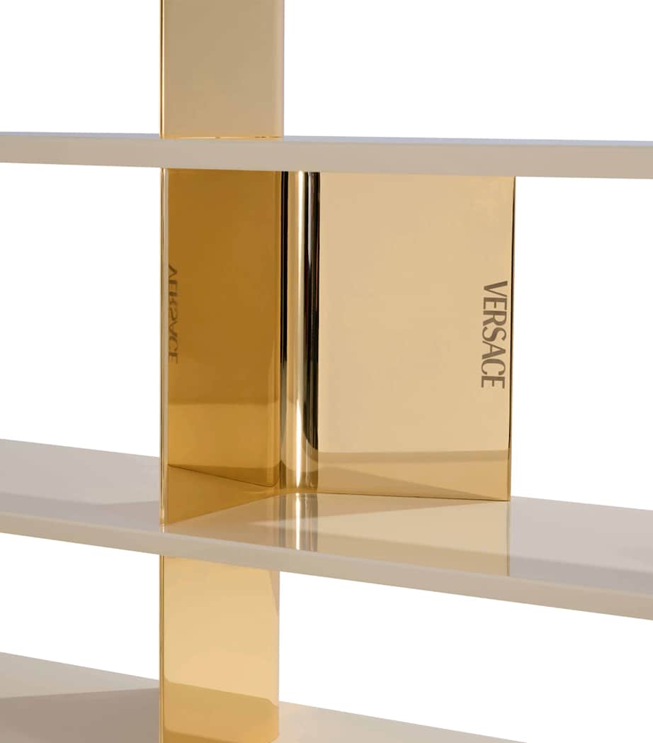 La Greca Bookcase IVORY+GOLD Image 2
