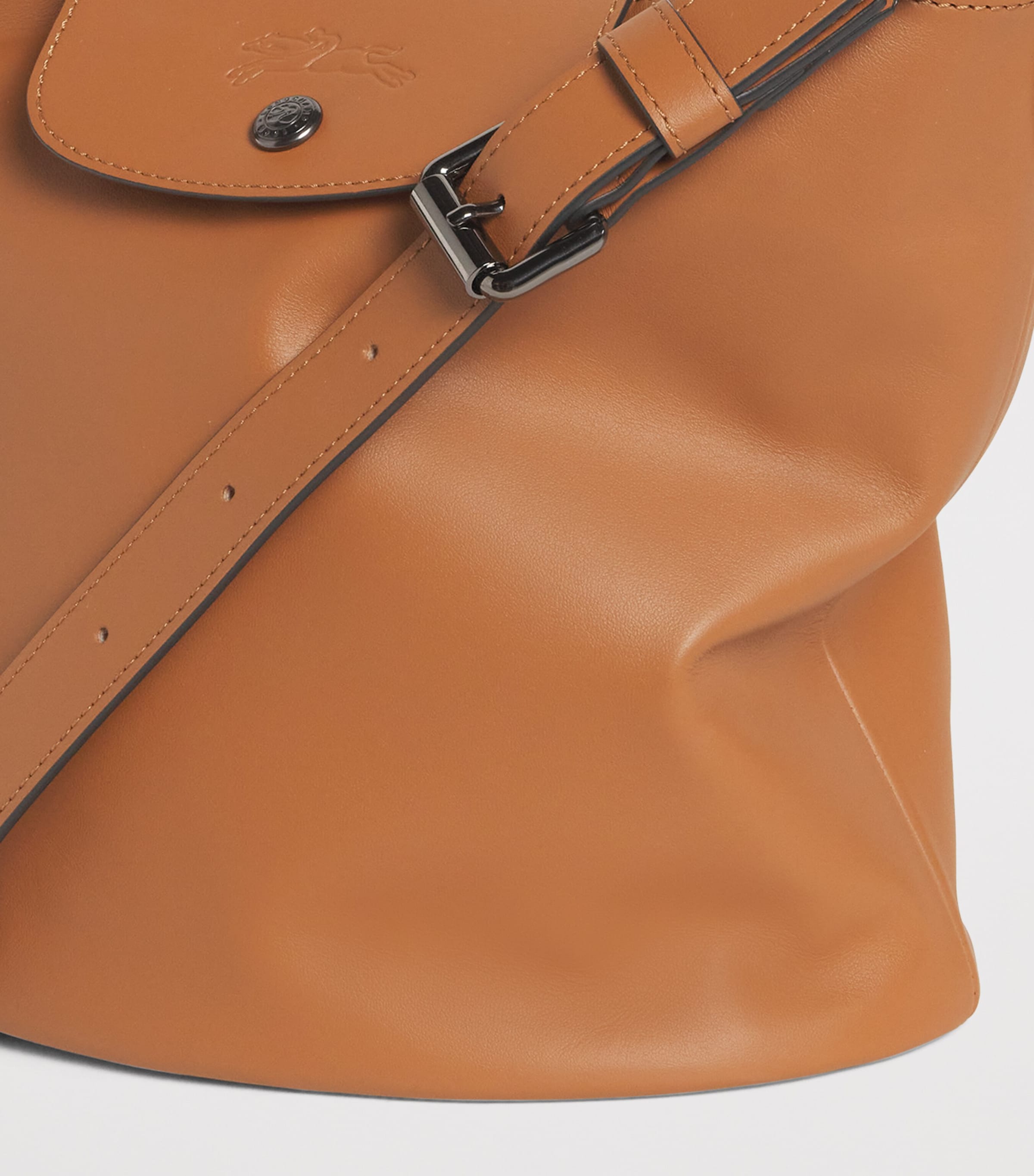Longchamp Leather Le Pliage Xtra Cross-Body Bag Cashew Image 6