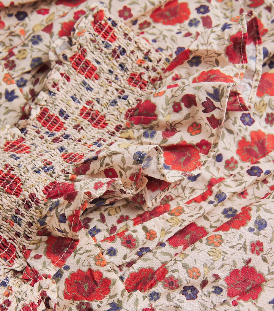 Cotton Floral Kendall Midi Dress EVA FLORAL CREAM Image 5