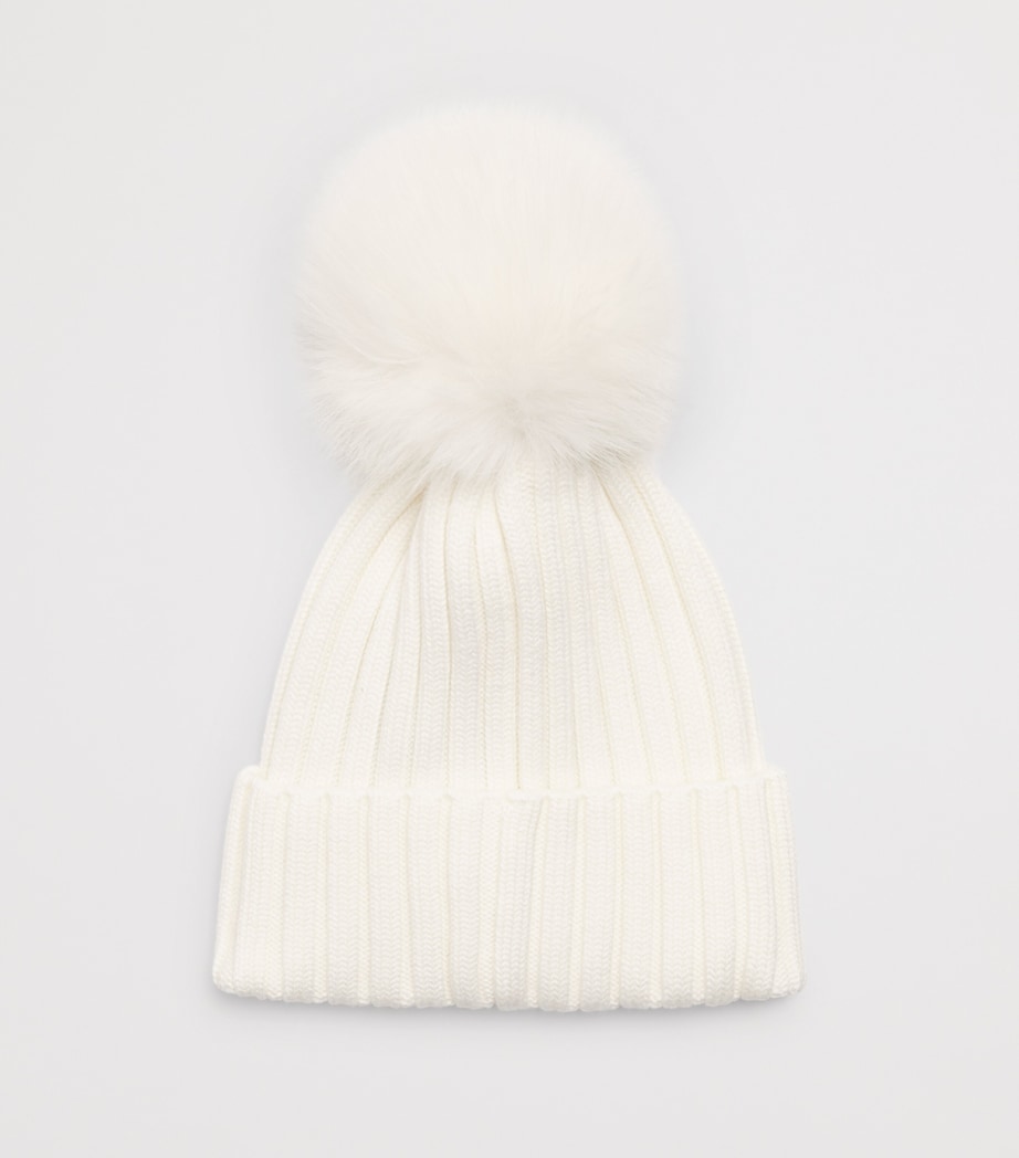 Virgin Wool Pom-Pom Beanie 34 Image 2