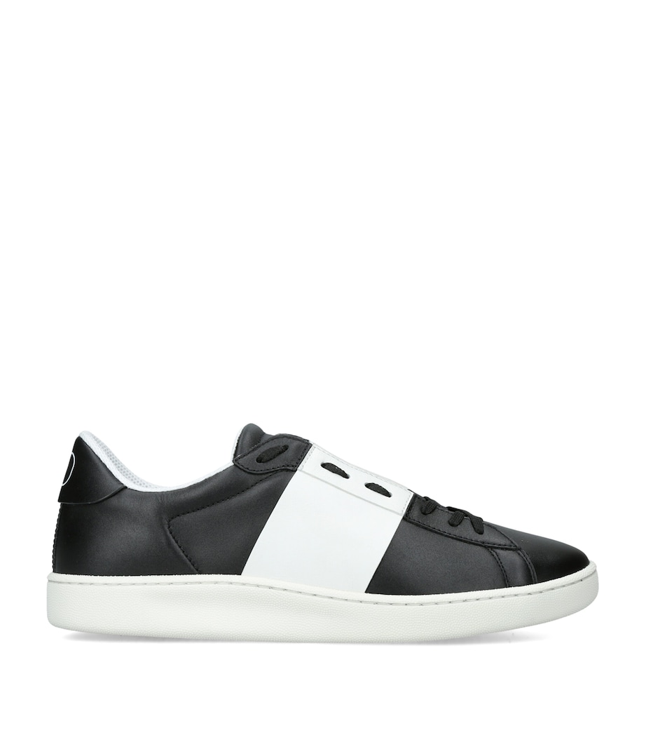Valentino Garavani Leather Open Royco Sneakers Blk/white Image 1