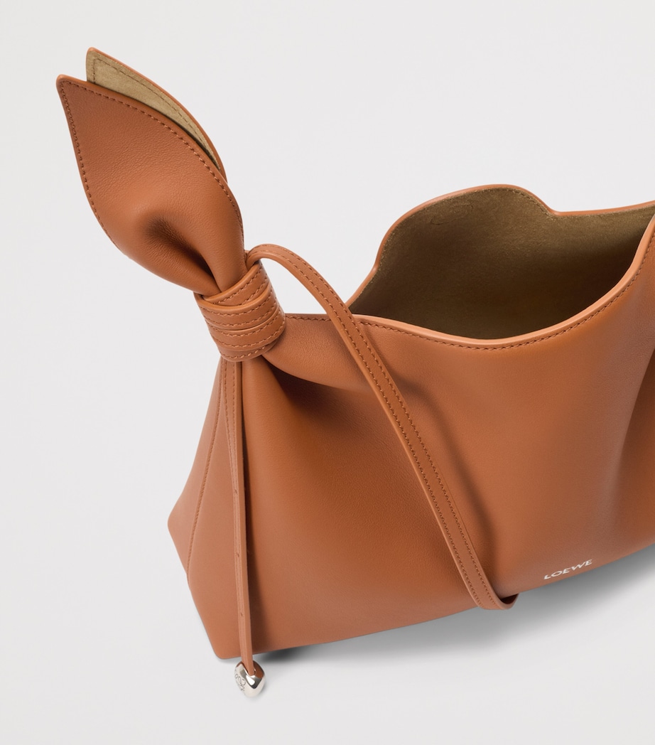 LOEWE Medium Leather Scarf Shoulder Bag Squirrel Image 6