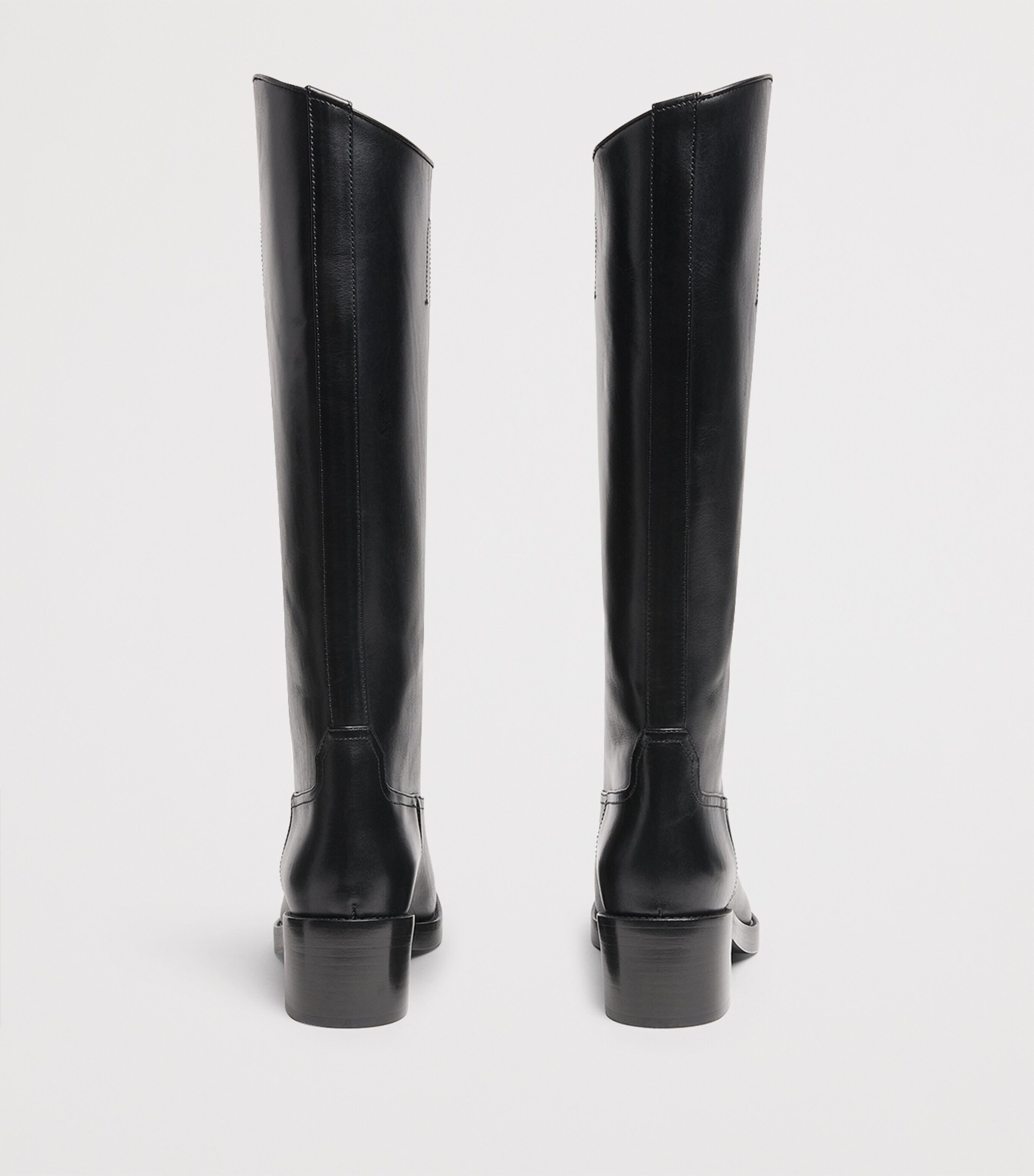 Leather Knee-High Boots 1000 Image 4
