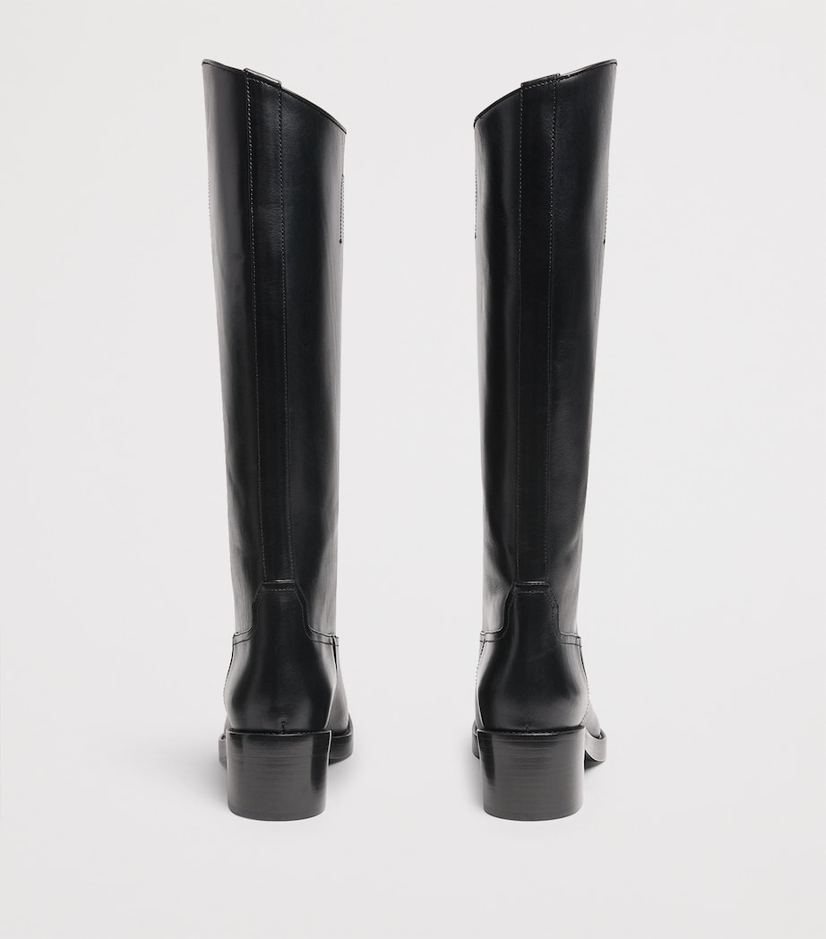 Leather Knee-High Boots 1000 Image 4