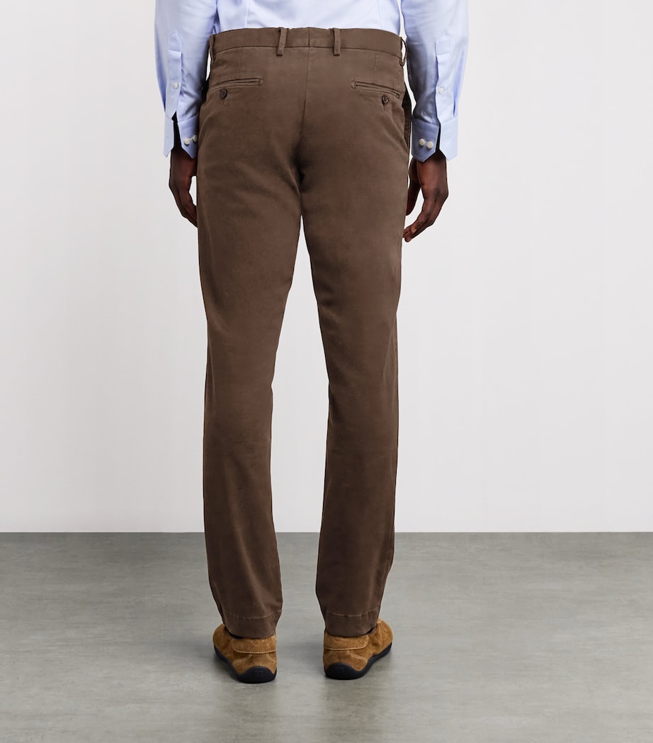 Stretch-Cotton Sateen Slim Jarrett Trousers DARK BROWN Image 4