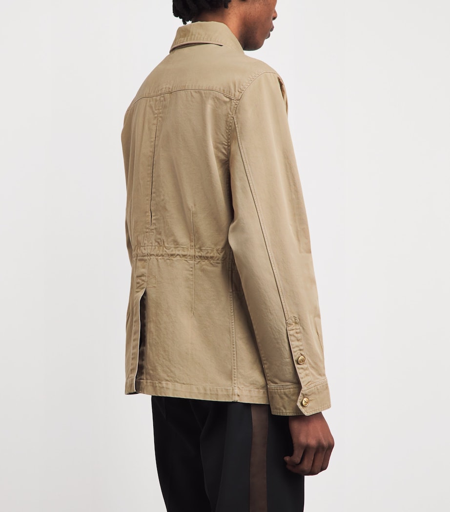 Polo Ralph Lauren Mens Cotton Crestwood Utility Jacket Surrey Tan X Image 5