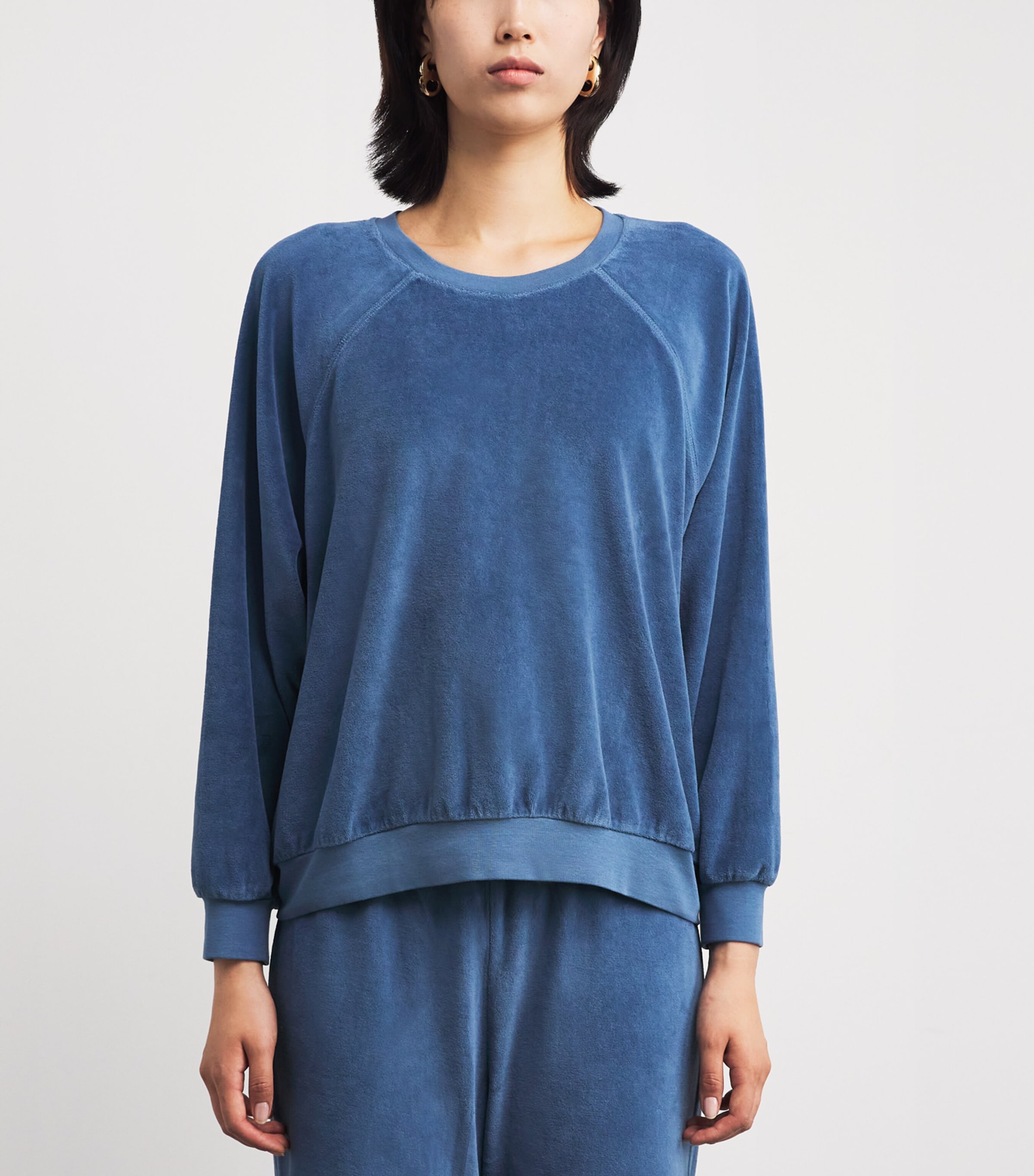 Suzie Kondi Blue Cotton-Blend Samos Sweatshirt | Harrods UK