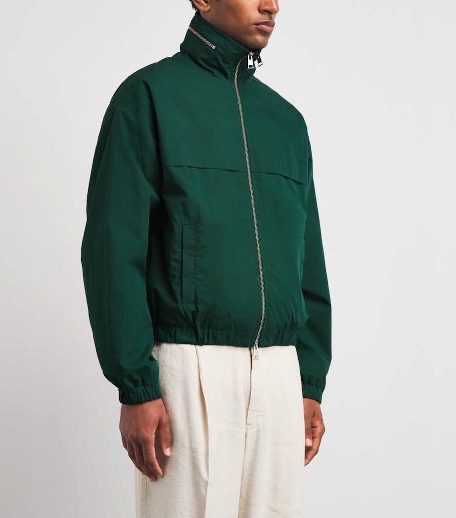AMI Paris Mens Ami de Coeur Windbreaker Jacket Vert Sapin Image 4