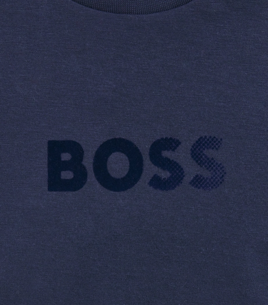 BOSS Kidswear Logo Long-Sleeve T-Shirt (4-16 Years) Navy Image 3