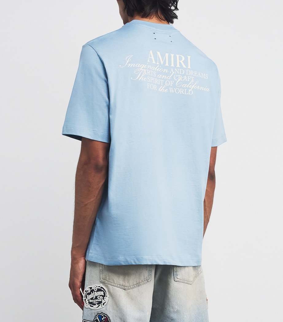 Cotton Spirit Logo T-Shirt ASHLEY BLUE Image 4