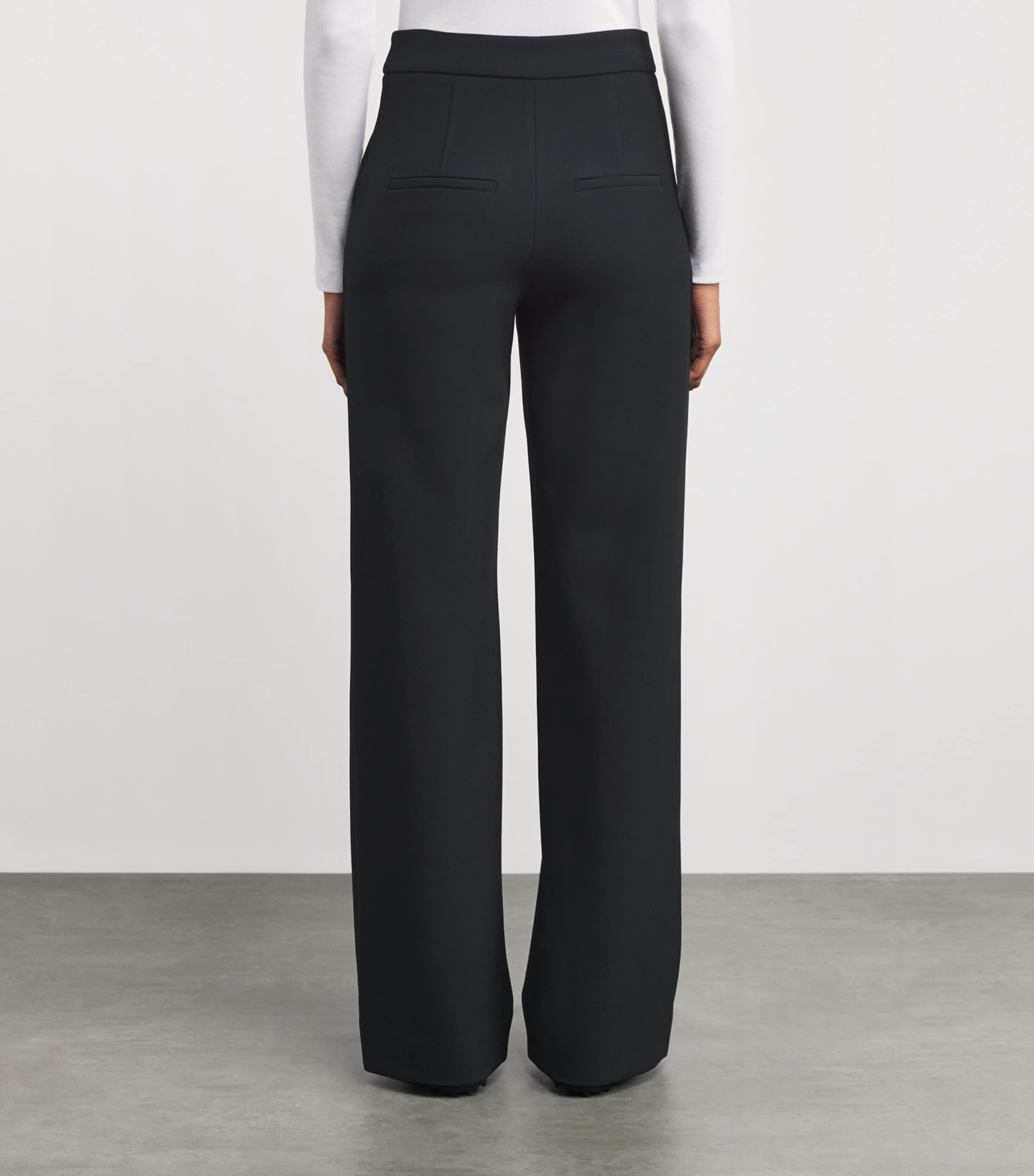Tonelli Wide-Leg Trousers B0002 BLACK Image 4