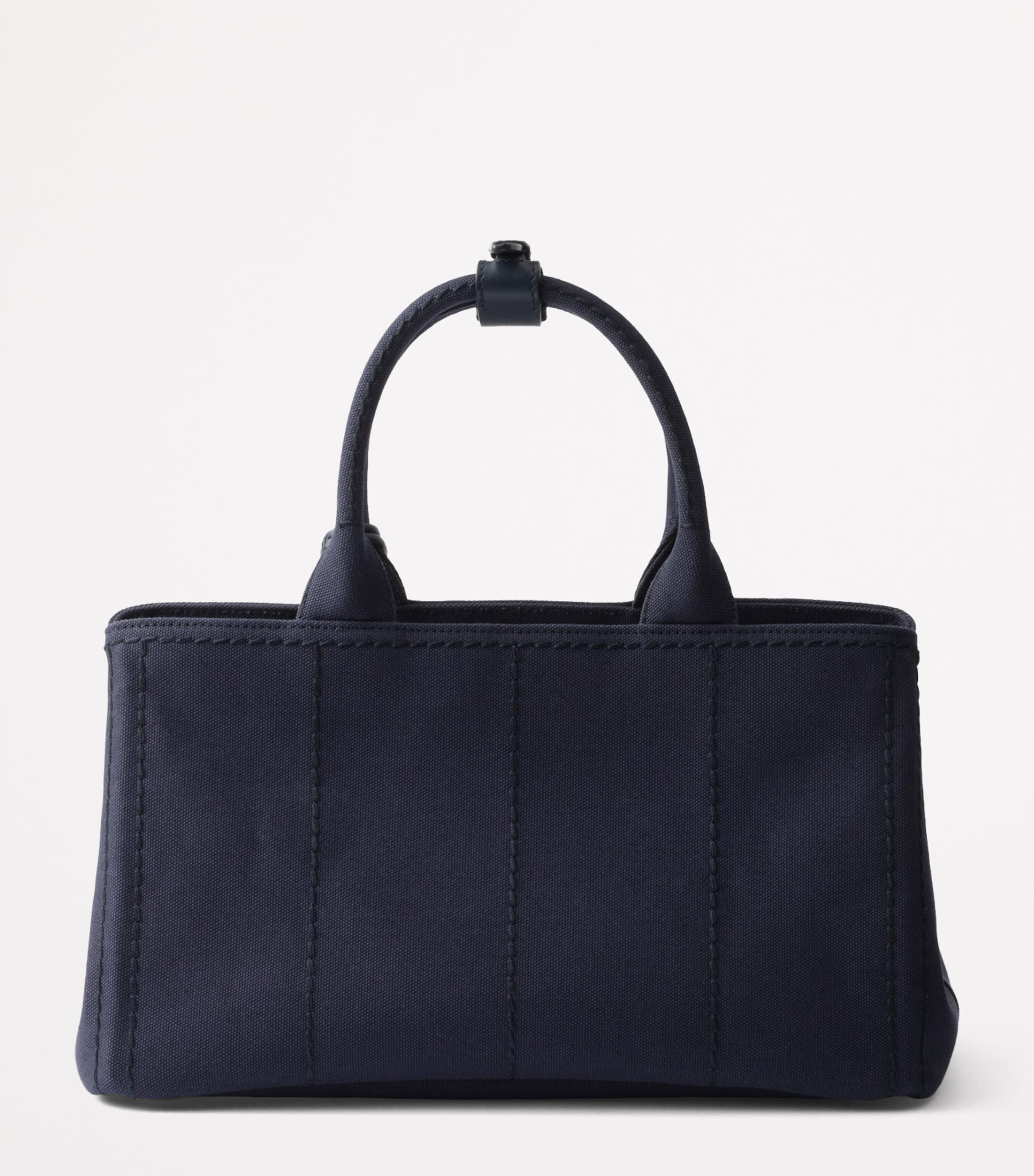 Large Cotton Canvas Top-Handle Bag F0216 Image 3