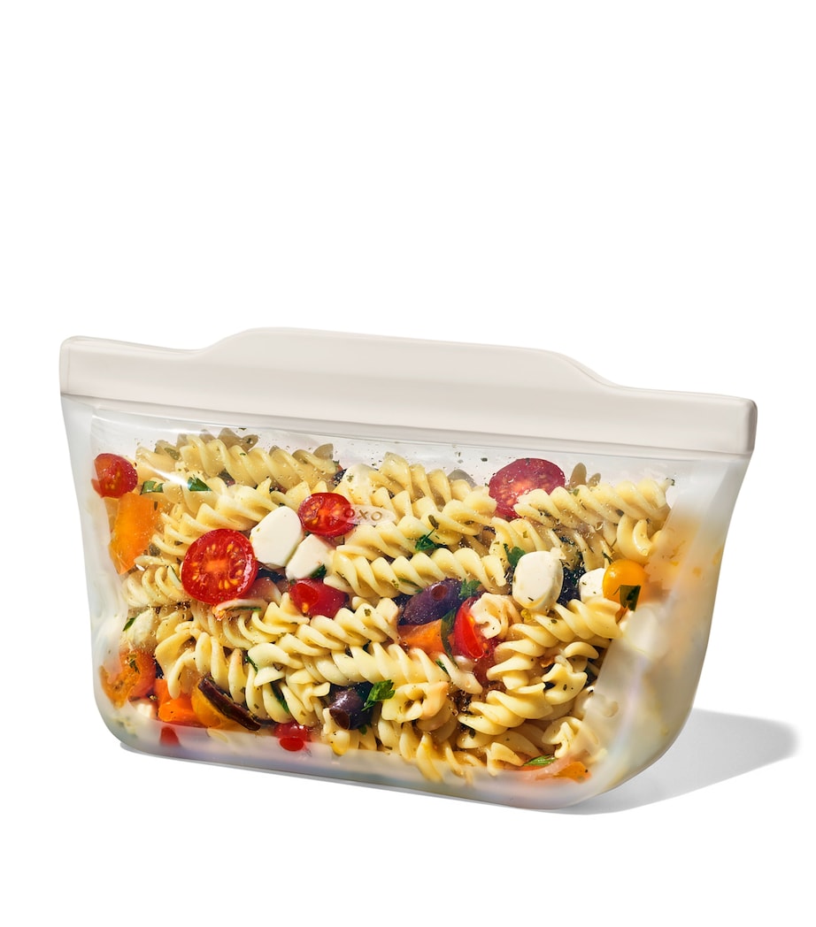 Silicone Reusable Bag (946ml) CLEAR/WHTE Image 2