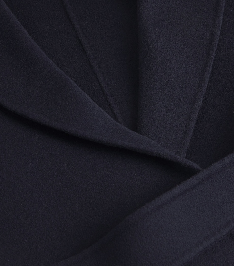 Virgin Wool Midi Wrap Coat MIDNIGHTBLUE Image 5