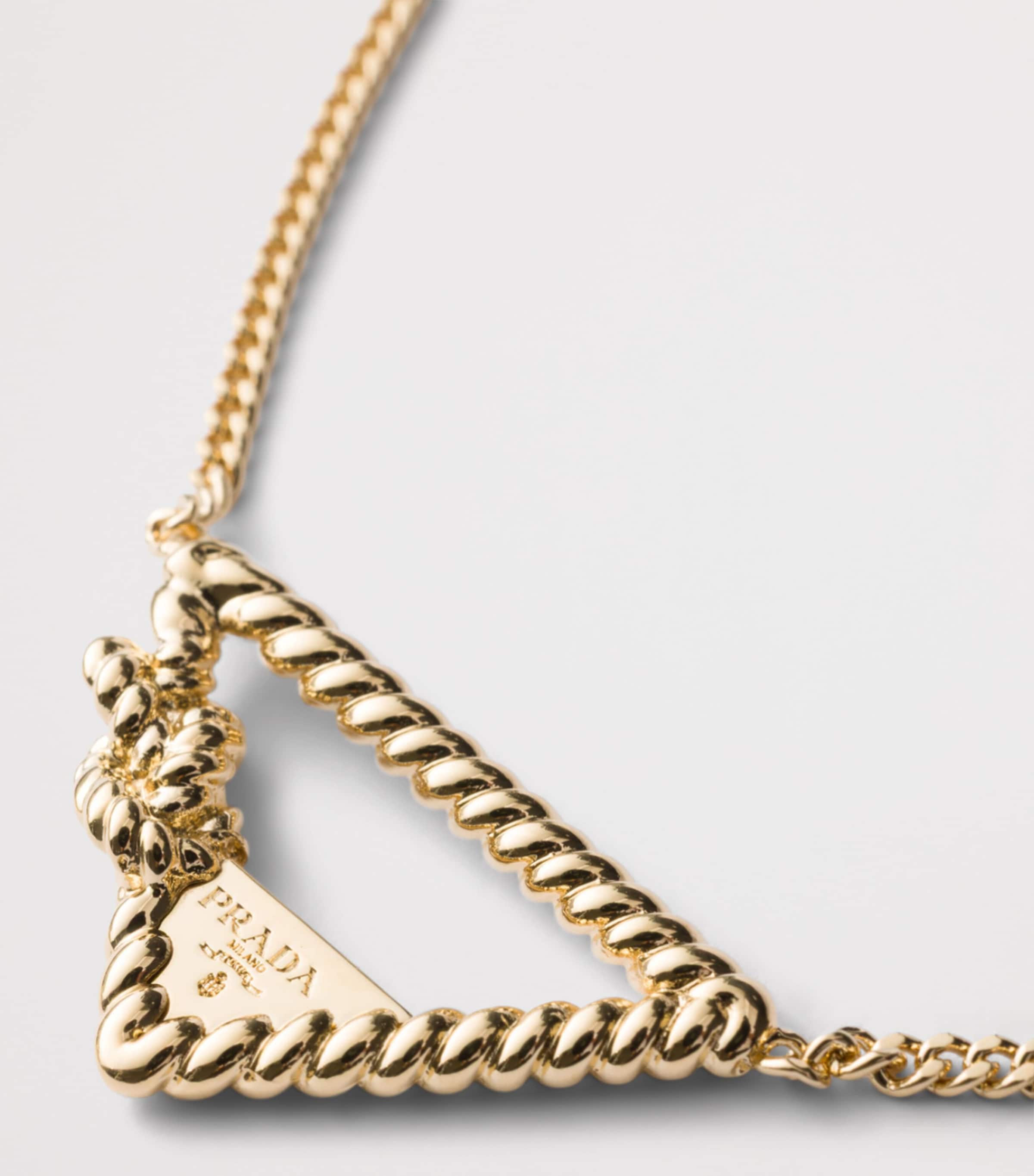 Prada Triangle Necklace Gold/silver Image 2