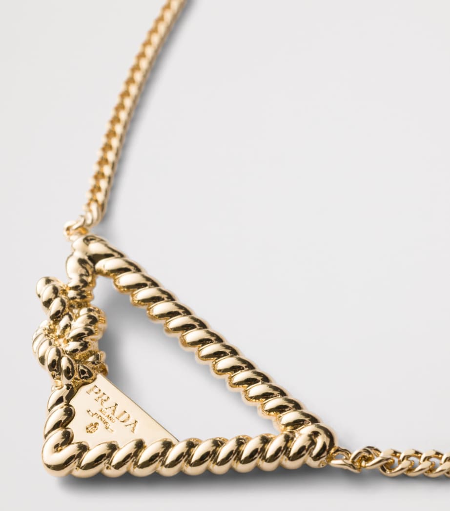 Prada Triangle Necklace Gold/silver Image 2