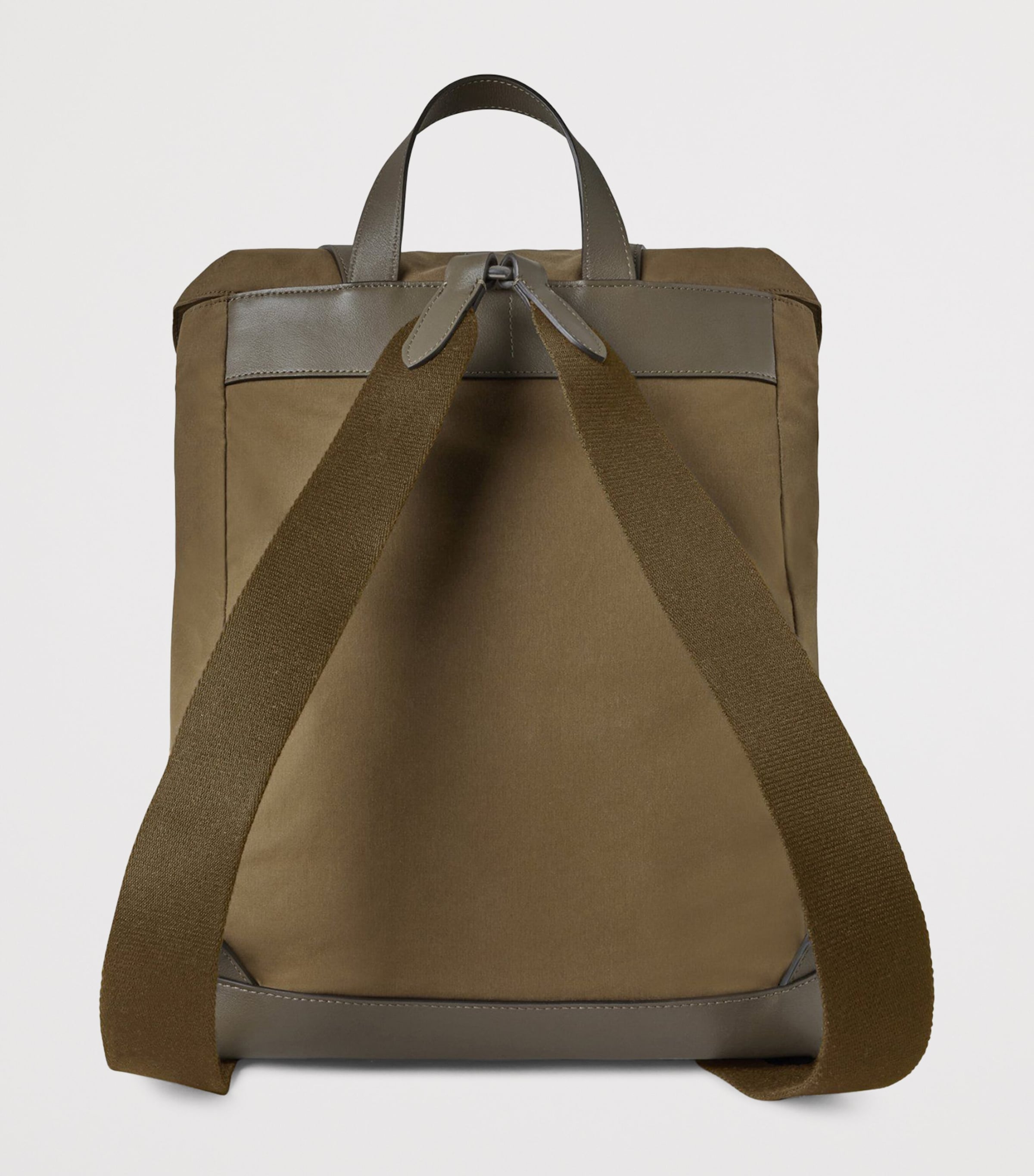 Waxed Cotton Heritage Backpack DARK MOSS Image 3