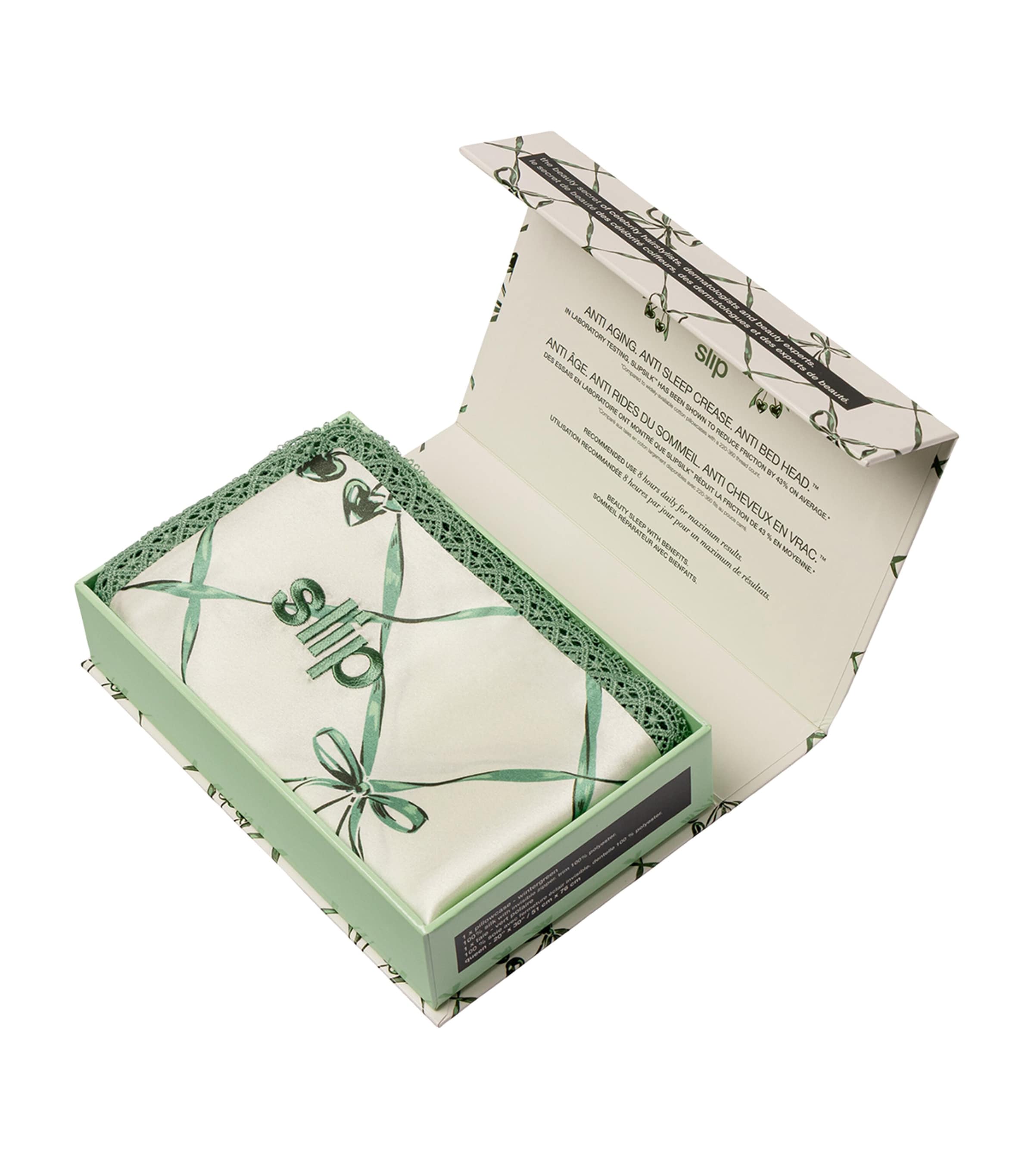 Mulberry Silk Queen Pillowcase WINTERGREEN Image 3