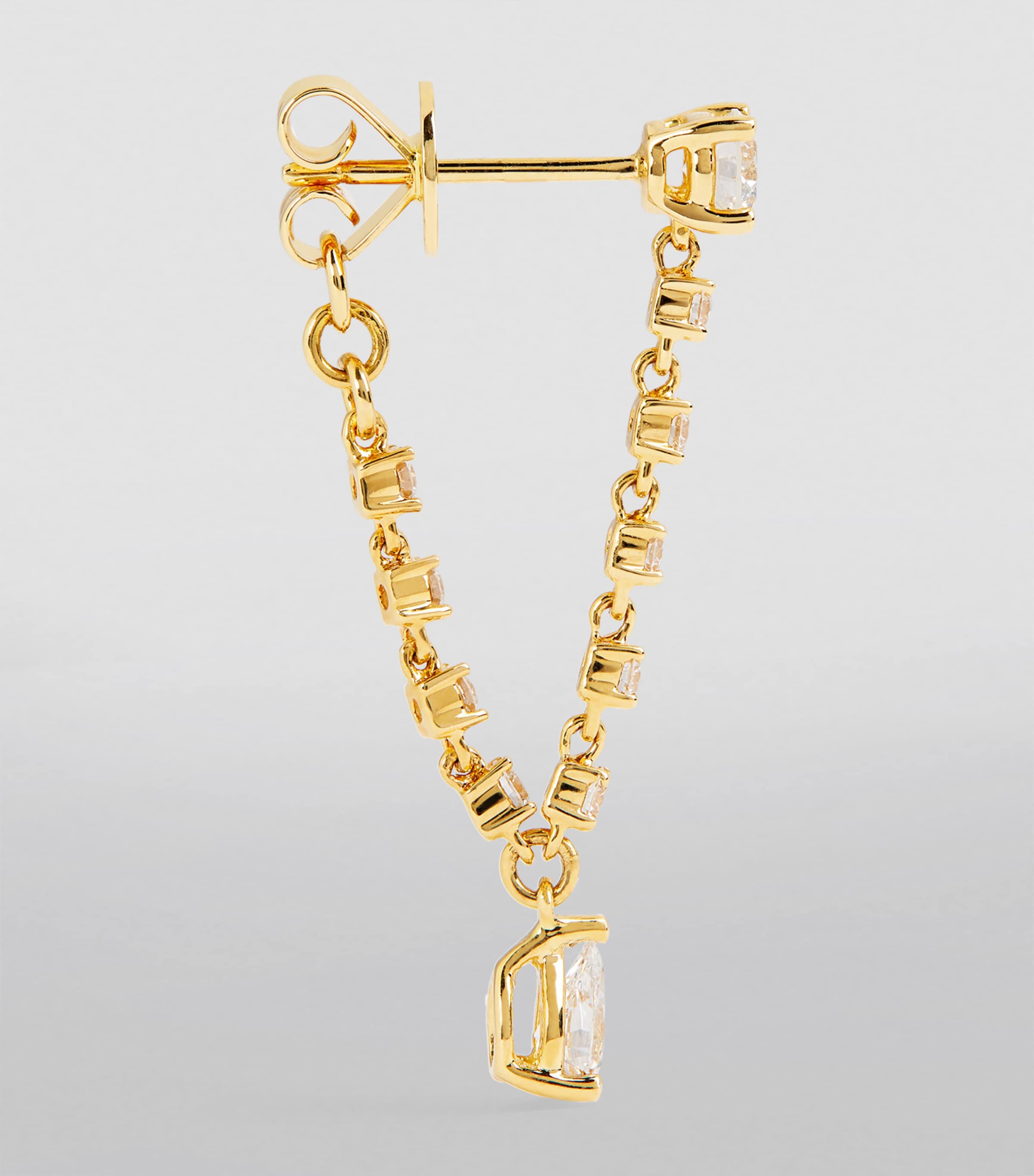 Anita Ko Yellow Gold and Diamond Olivia Single Earring Yellow Gold Image 3