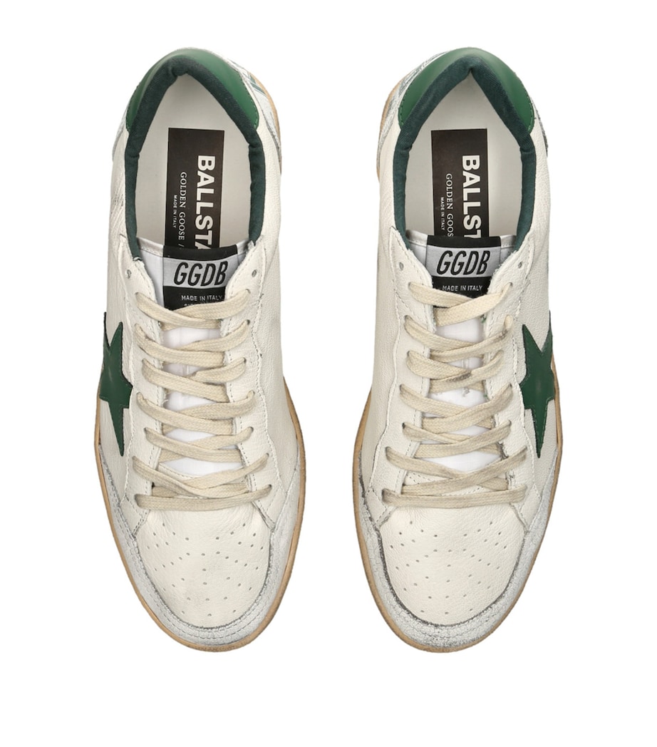 Leather Ballstar Sneakers GREEN OTH Image 4