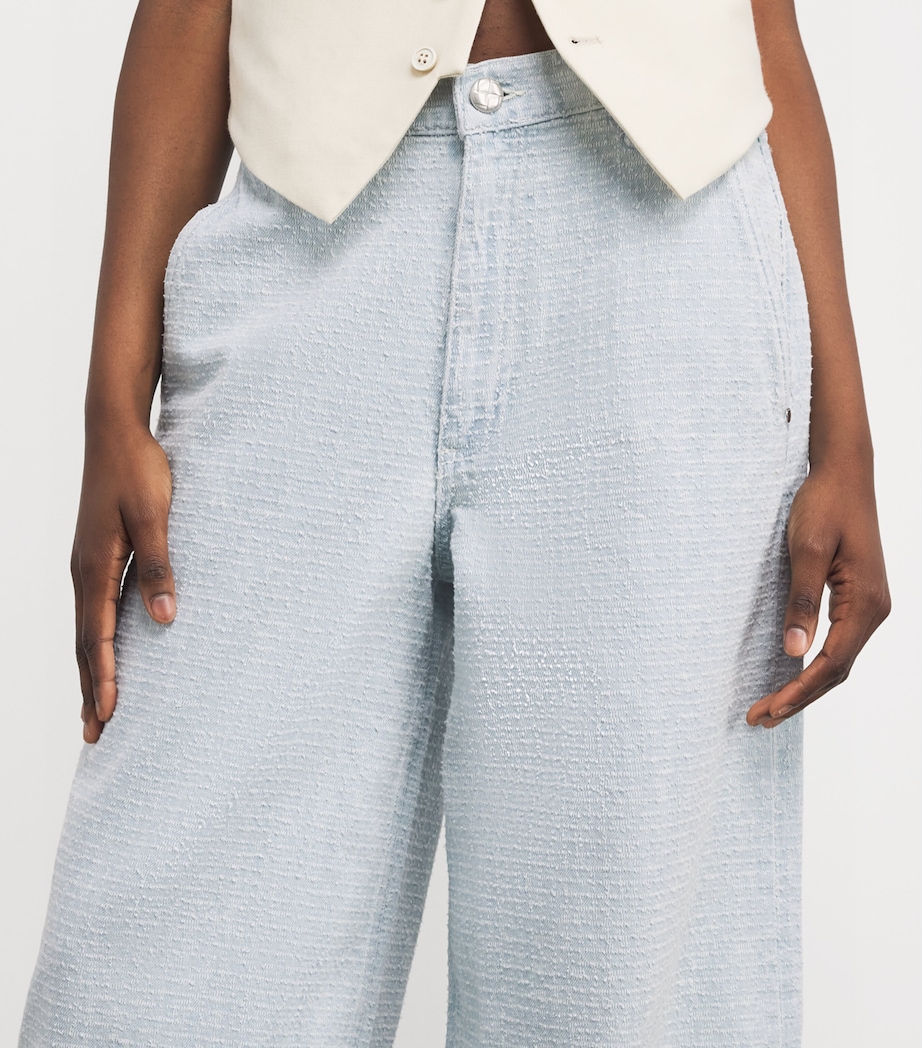 Textured Sofie Wide-Leg Jeans SKTWD Image 6