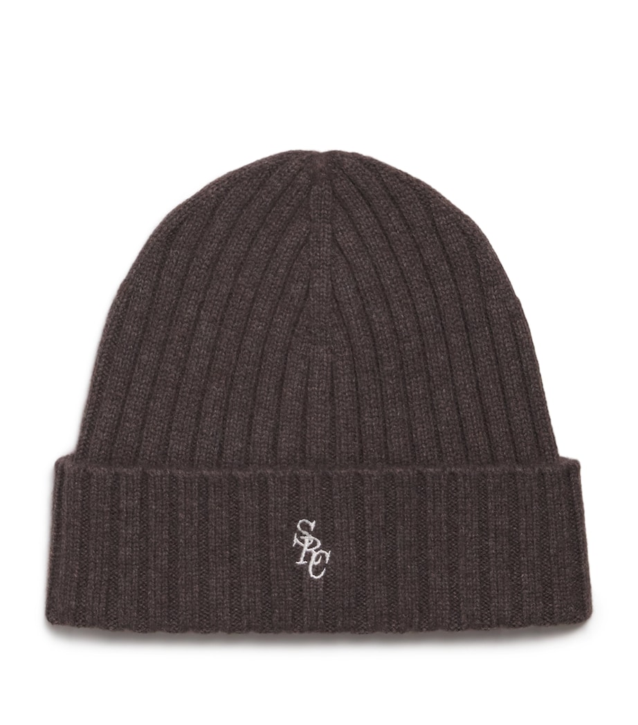 Cashmere-Wool Logo Beanie 3984 TOFFEE Image 1
