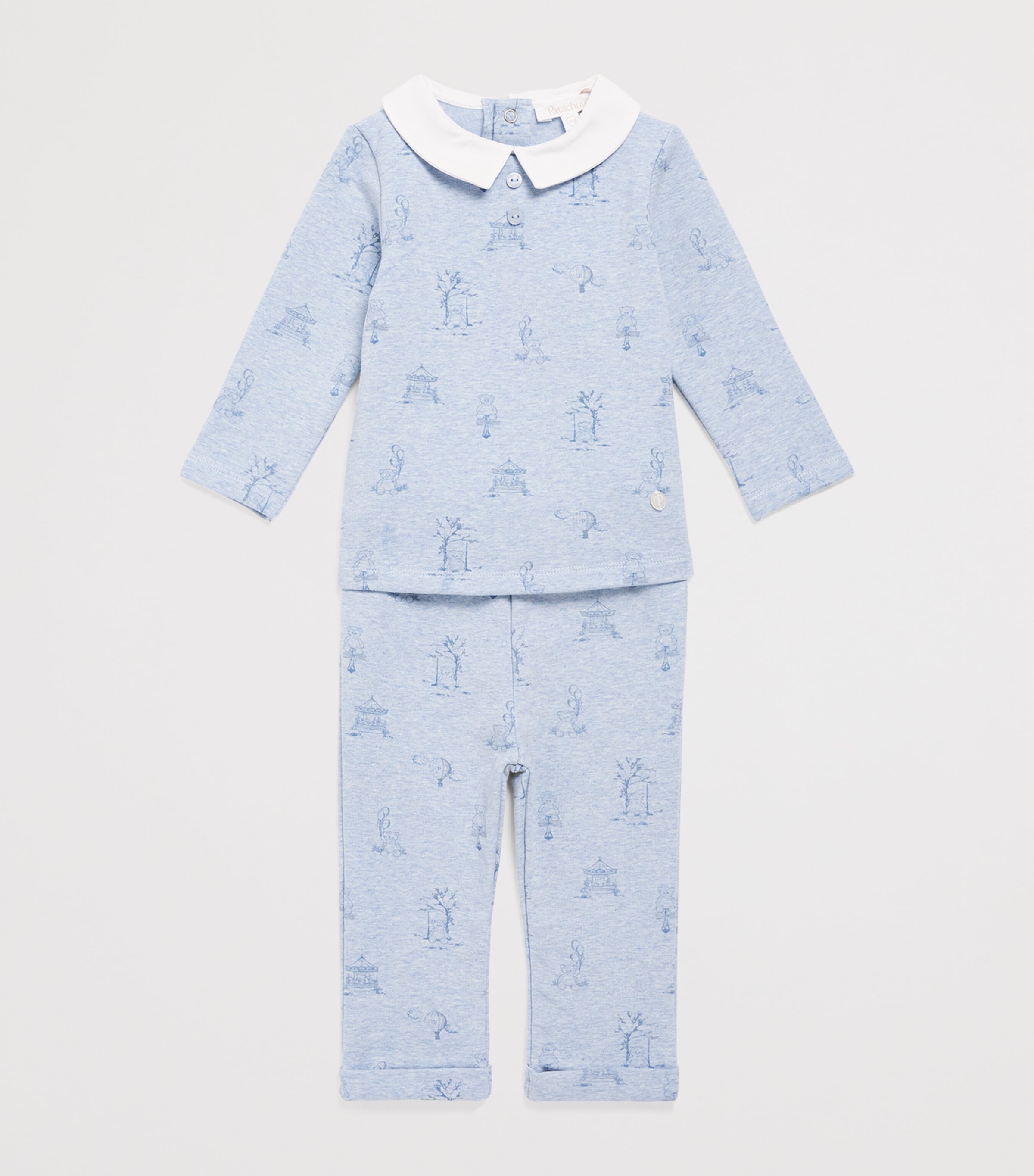 Patachou Cotton Top and Trousers Set (0-24 Months) Image 3