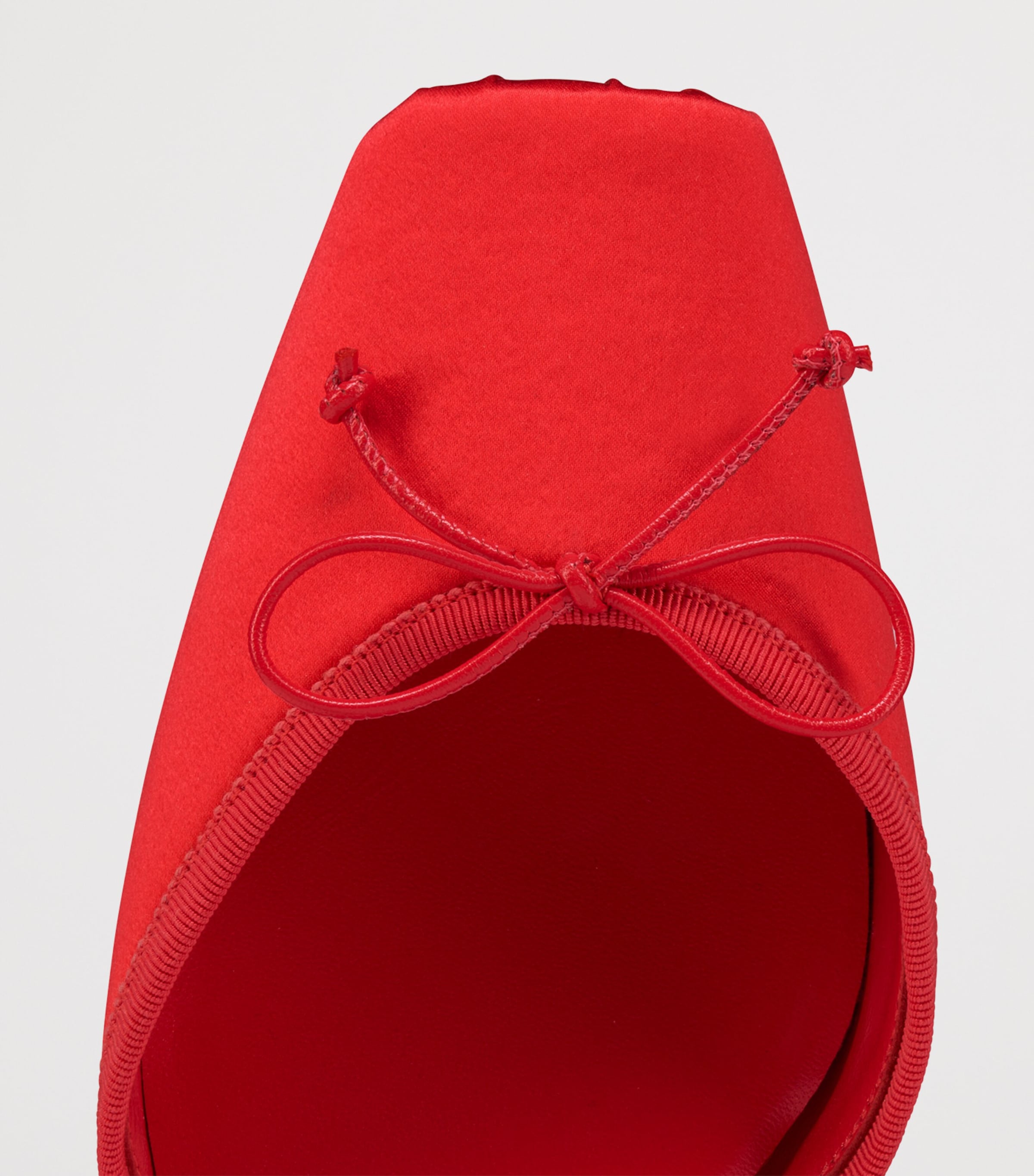 Christian Louboutin Cassia Lace-Up Satin Ballet Flats Image 5