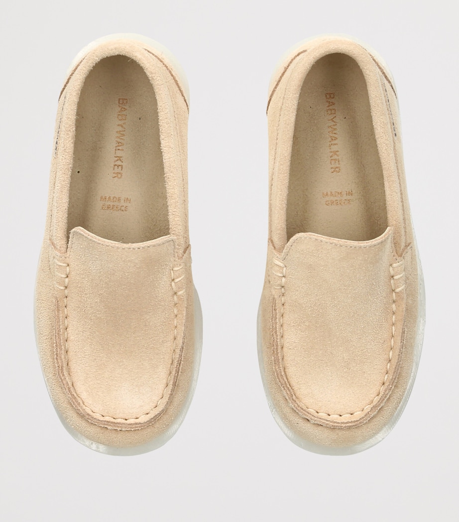BabyWalker Suede Loafers Beige Image 3