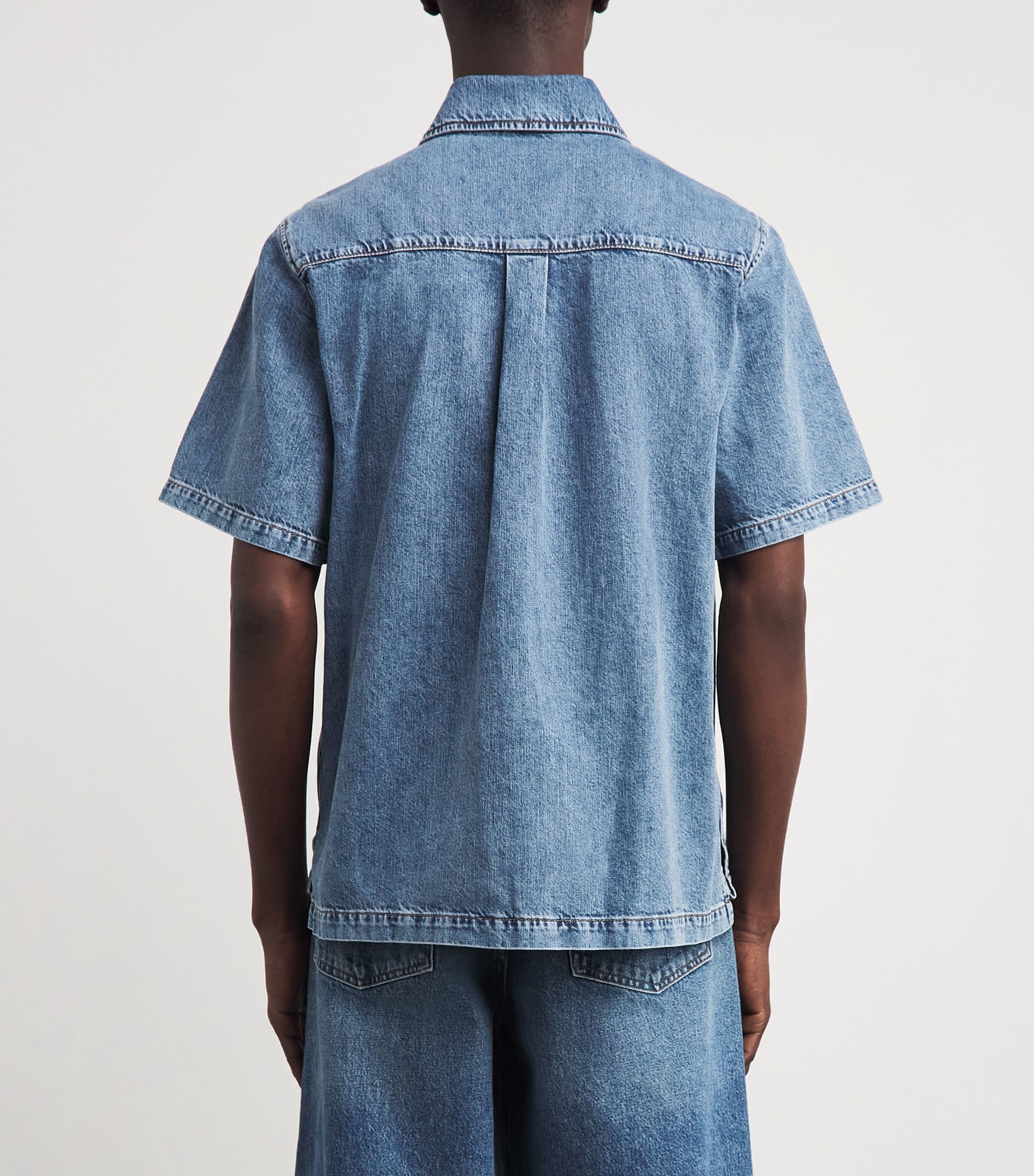 Simkhai Mens Ardent Denim Shirt Powell Image 5