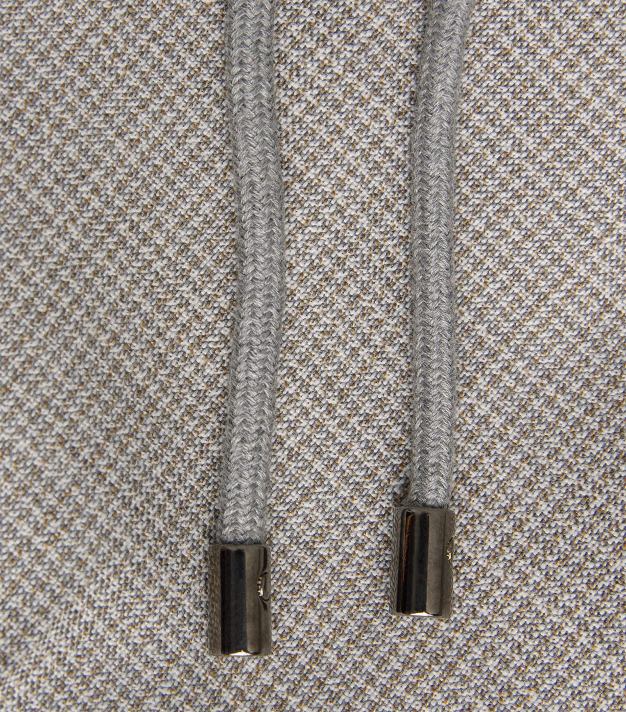 Virgin Wool Drawstring Trousers 013 GREY MELANGE Image 5