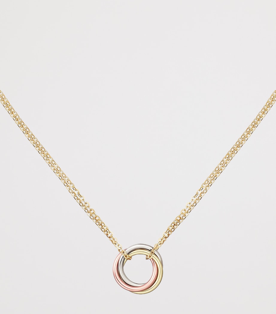 Mini Mixed Gold Trinity Necklace MIXED GOLD Image 5